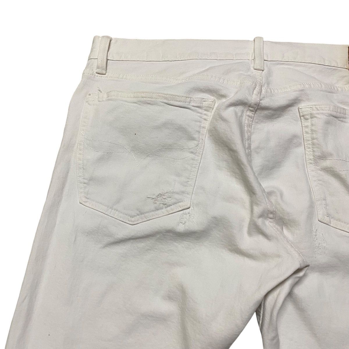 Polo Ralph Lauren Sullivan Slim White Damage Jeans Size US 36 / EU 52 - 12 Thumbnail