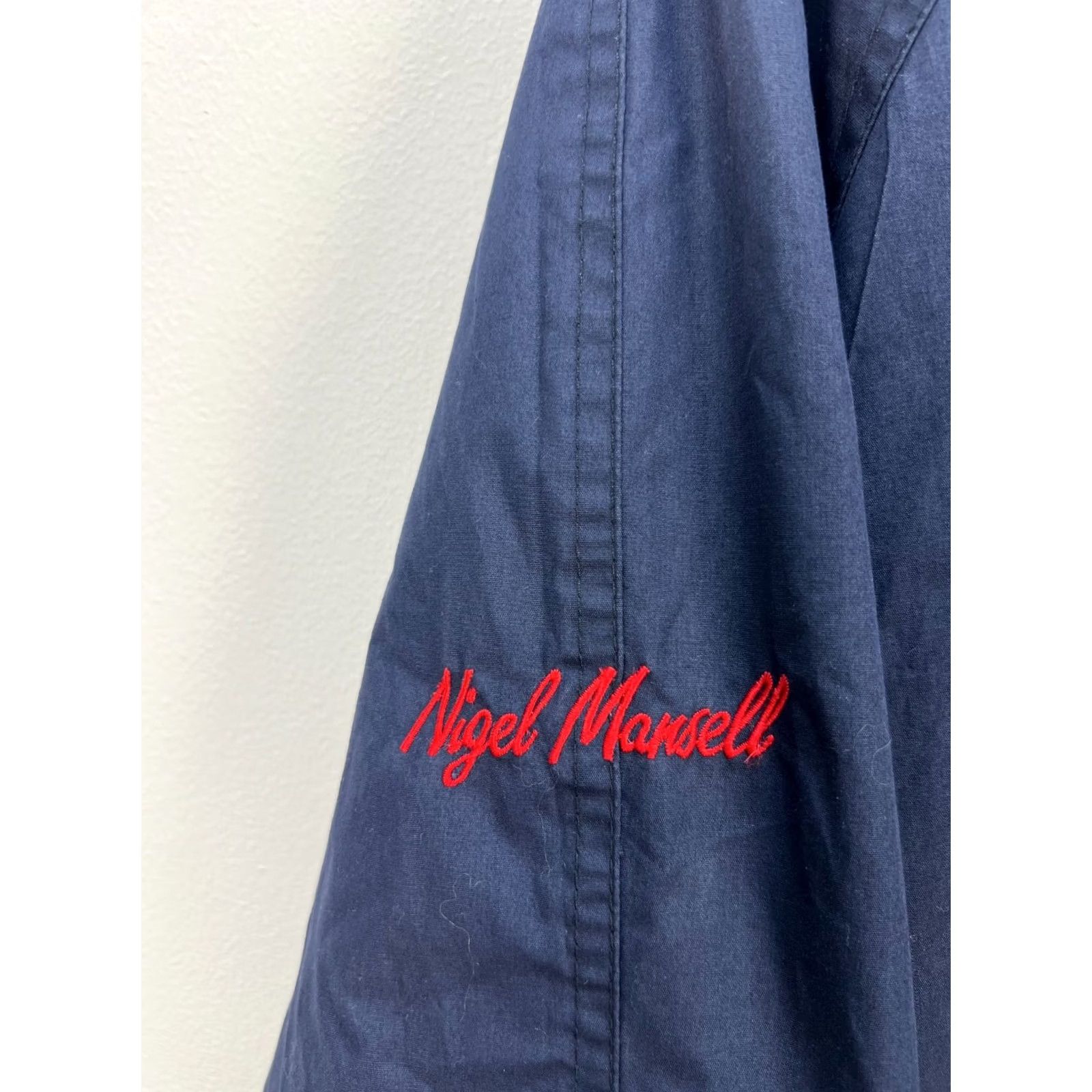 Vintage Nigel Mansell Collection Bomber Jacket Vintage Men L Blue Red 90s Bomber Jacket Size US L / EU 52-54 / 3 - 3 Thumbnail