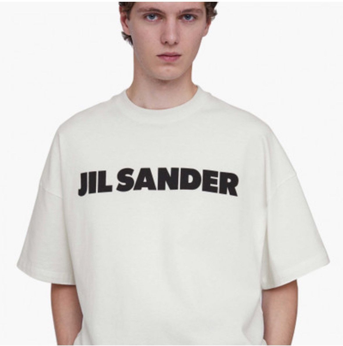Jil Sander × Vintage Grailed! Vtg Jil Sander White Big Spellout Tshirt Size US L / EU 52-54 / 3 - 1 Thumbnail