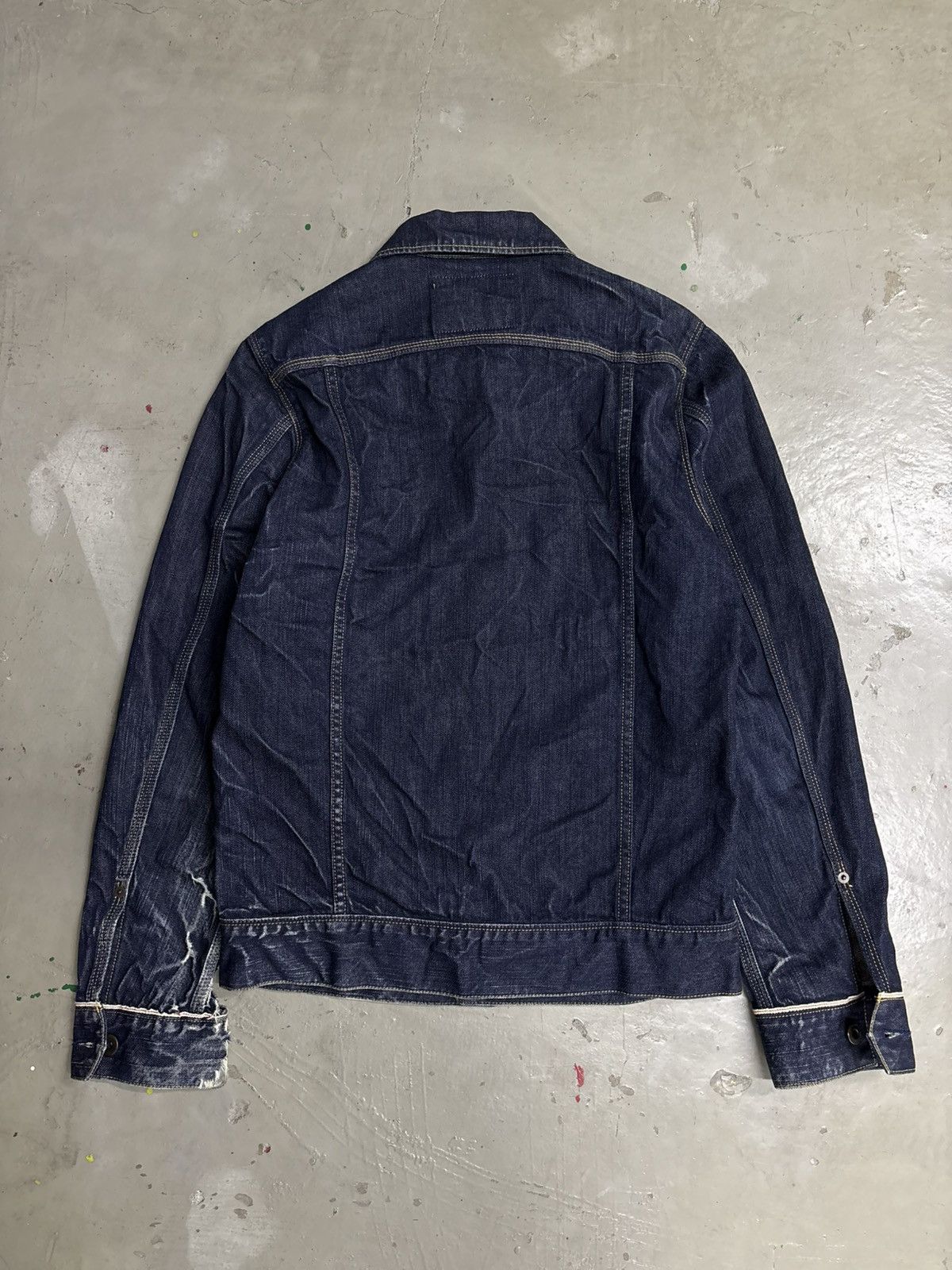 Japanese Brand Japan Selvedge Denim Jeans Type 2 II Distressed Jacket Size US S / EU 44-46 / 1 - 3 Thumbnail