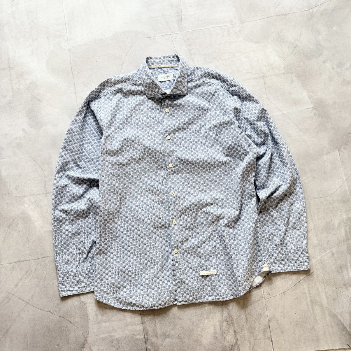 Tintoria Mattei Tintoria Mattei 954 Floral Long Sleeve Botton Shirt Size US L / EU 52-54 / 3 - 1 Thumbnail