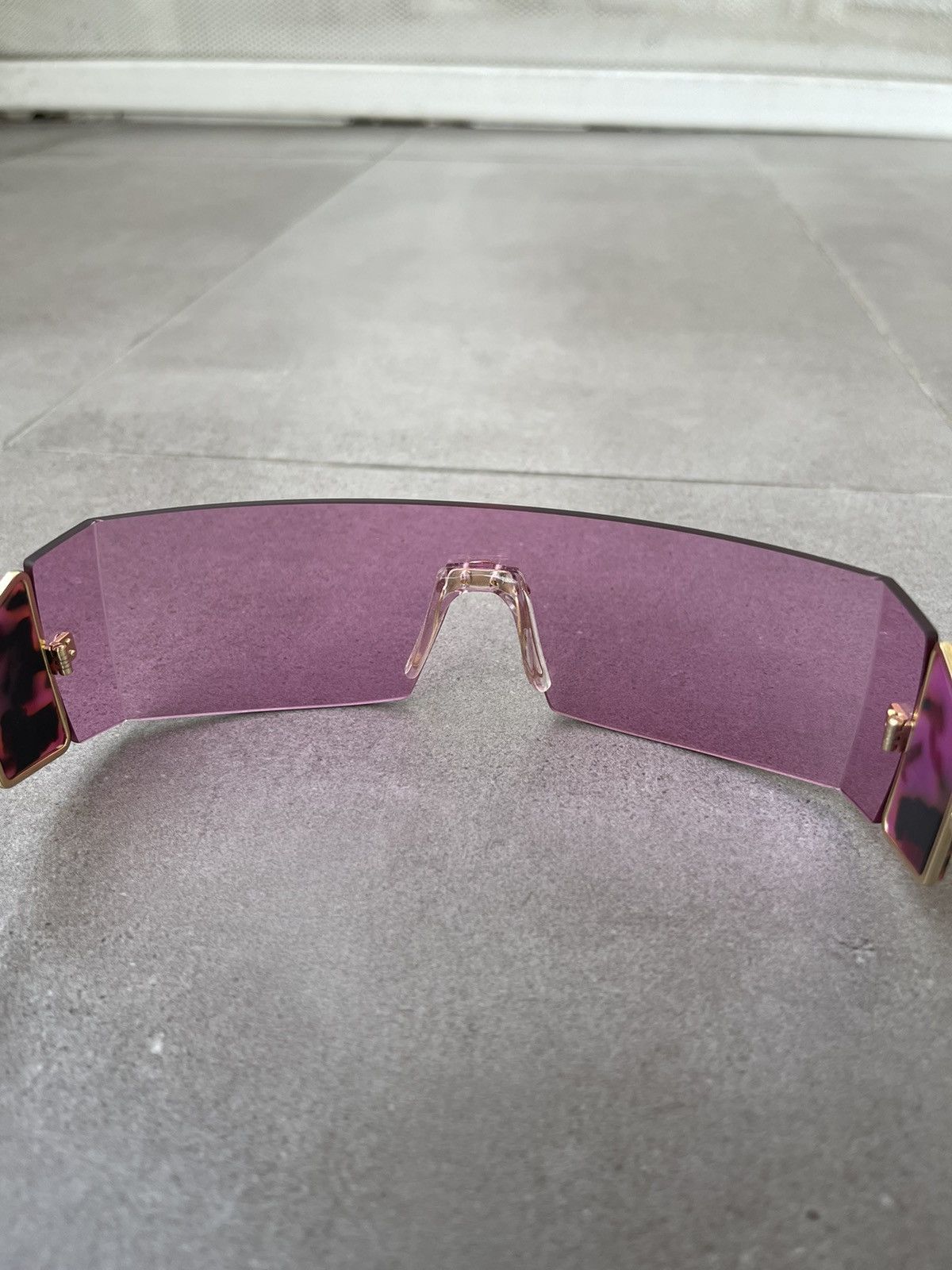 Retrosuperfuture !DS!SS23 Retrosuperfuture RA1 Pianeta Pink Shield Sunglasses Size ONE SIZE - 16 Thumbnail