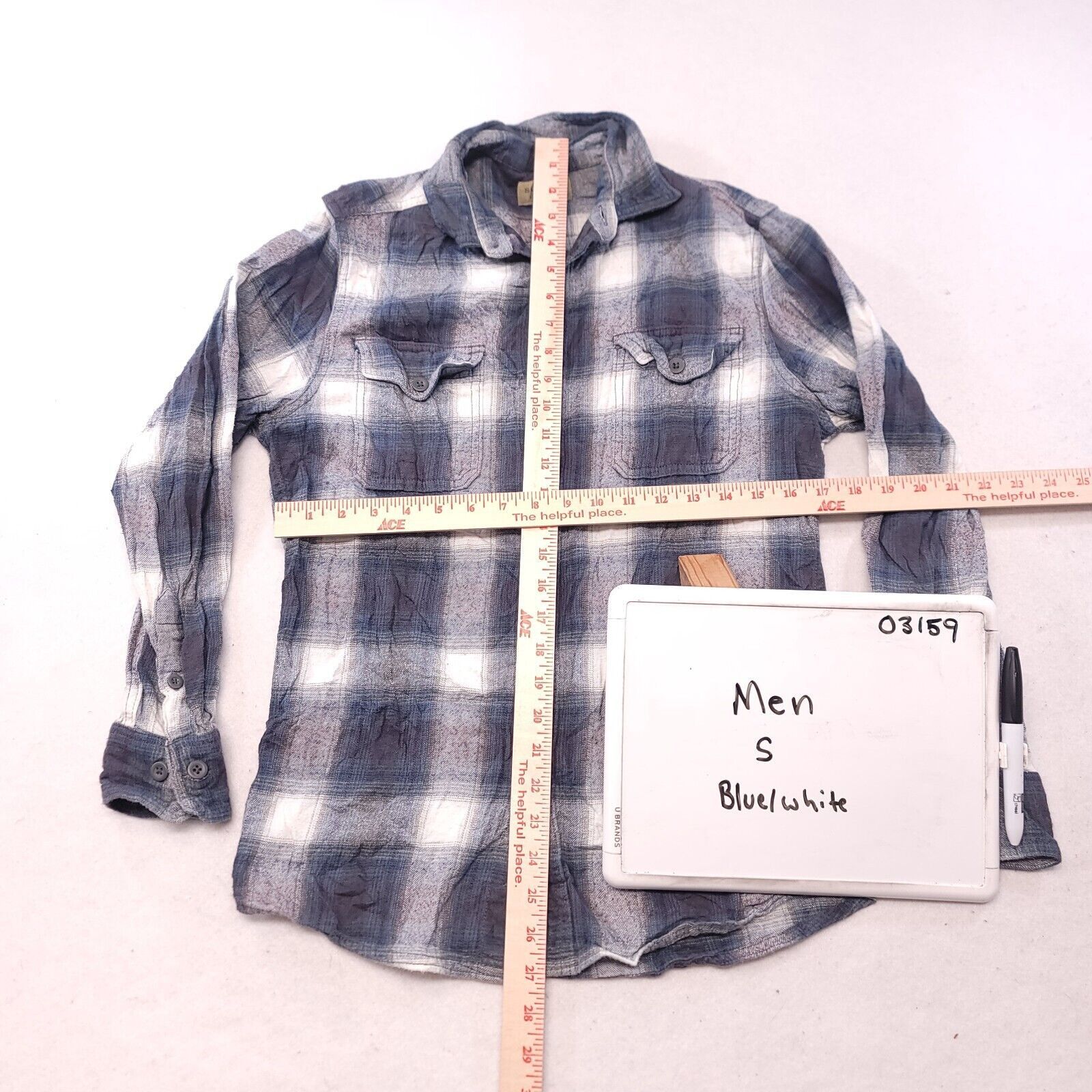Sonoma Sonoma Tartan Flannel Shirt Mens Size Small S Blue White Size US S / EU 44-46 / 1 - 6 Thumbnail