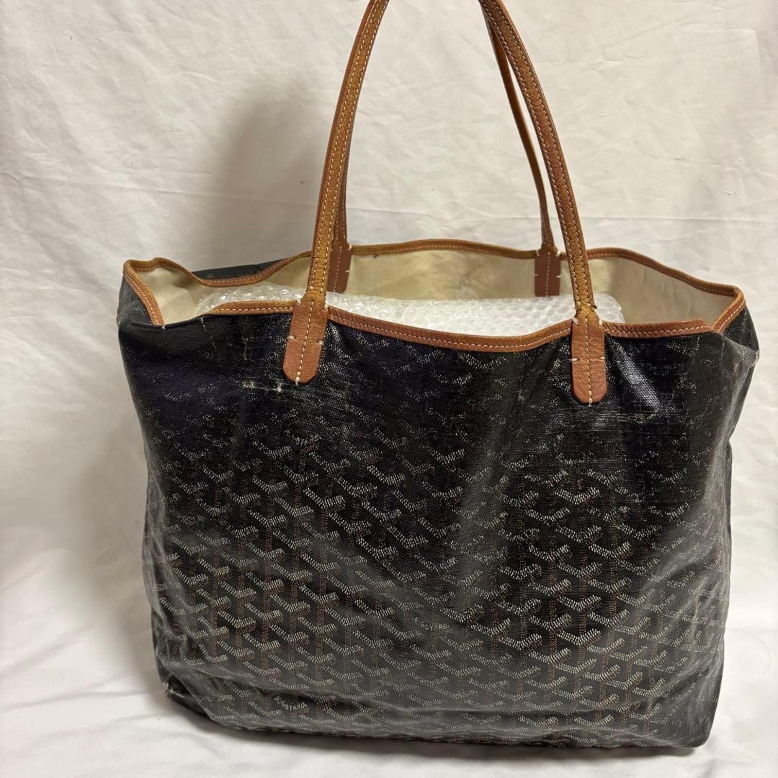 Goyard Goyard - Classic Black Brown Tote Bag Size ONE SIZE - 3 Thumbnail