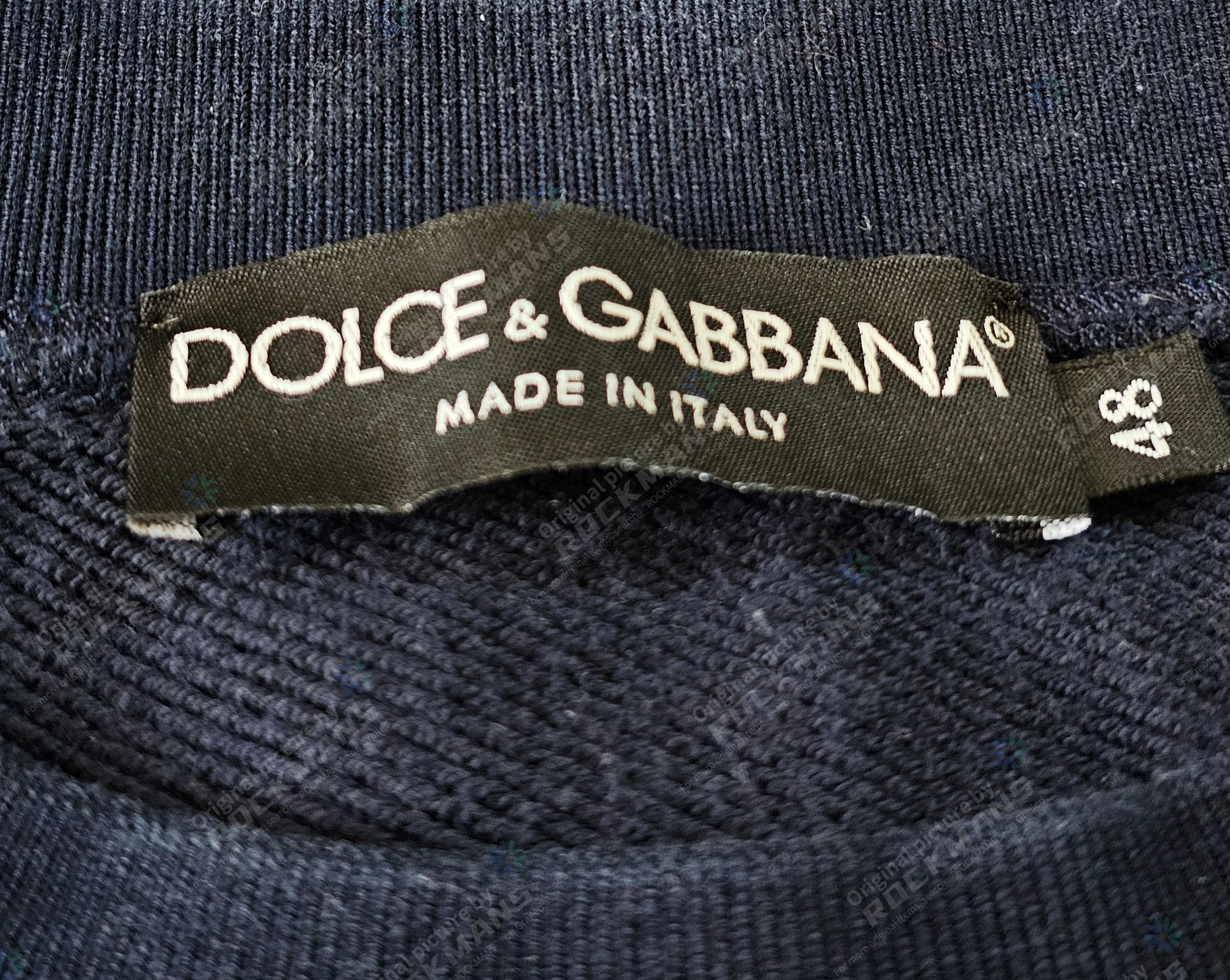 Dolce & Gabbana Dolce & Gabbana Navy Blue Oversized Sweatshirt Size 48 Size US M / EU 48-50 / 2 - 4 Thumbnail
