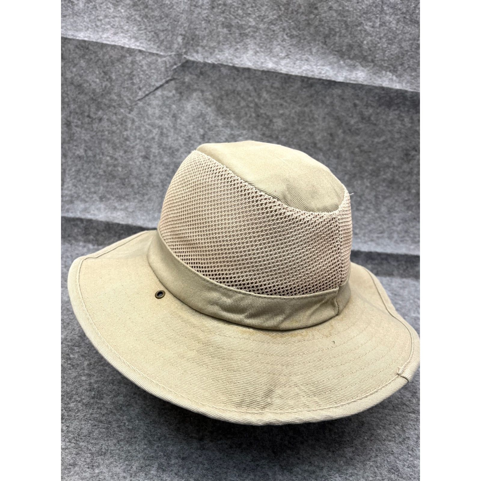 Vintage Dorfman Pacific Bucket Hat Adult One Size Beige Cotton Blend Twill Hat Cap Camping Fishing Hiking Travel Workwear Adjustable Lightweight Men Size ONE SIZE - 5 Thumbnail