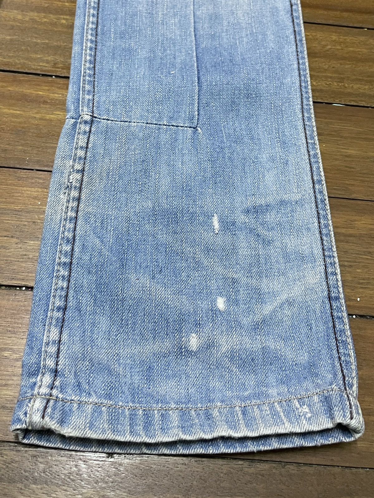 Le Grande Bleu (L.G.B.) Rare Design Vintage Brand Sicko Distressed Jeans 1990s Size US 29 - 6 Thumbnail