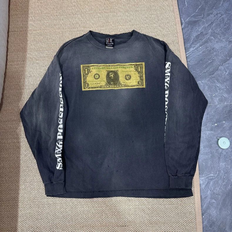 Saint Michael Saint Michael Black Gold Dollar Longsleeve- dmc Size US XL / EU 56 / 4 - 1 Thumbnail
