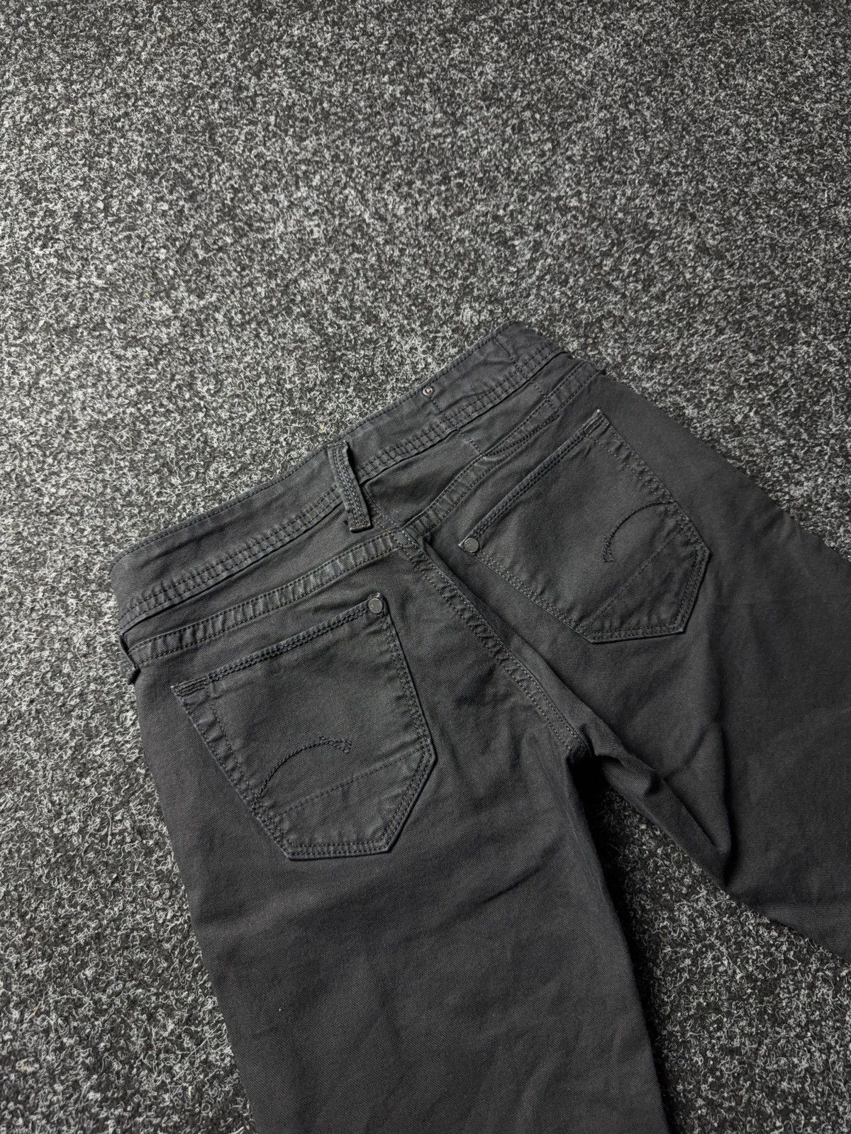 G-Star Y2K 00s G-STAR RAW R. Straight Tapered Jeans Washed Black Size 26" / US 2 / IT 38 - 13 Thumbnail