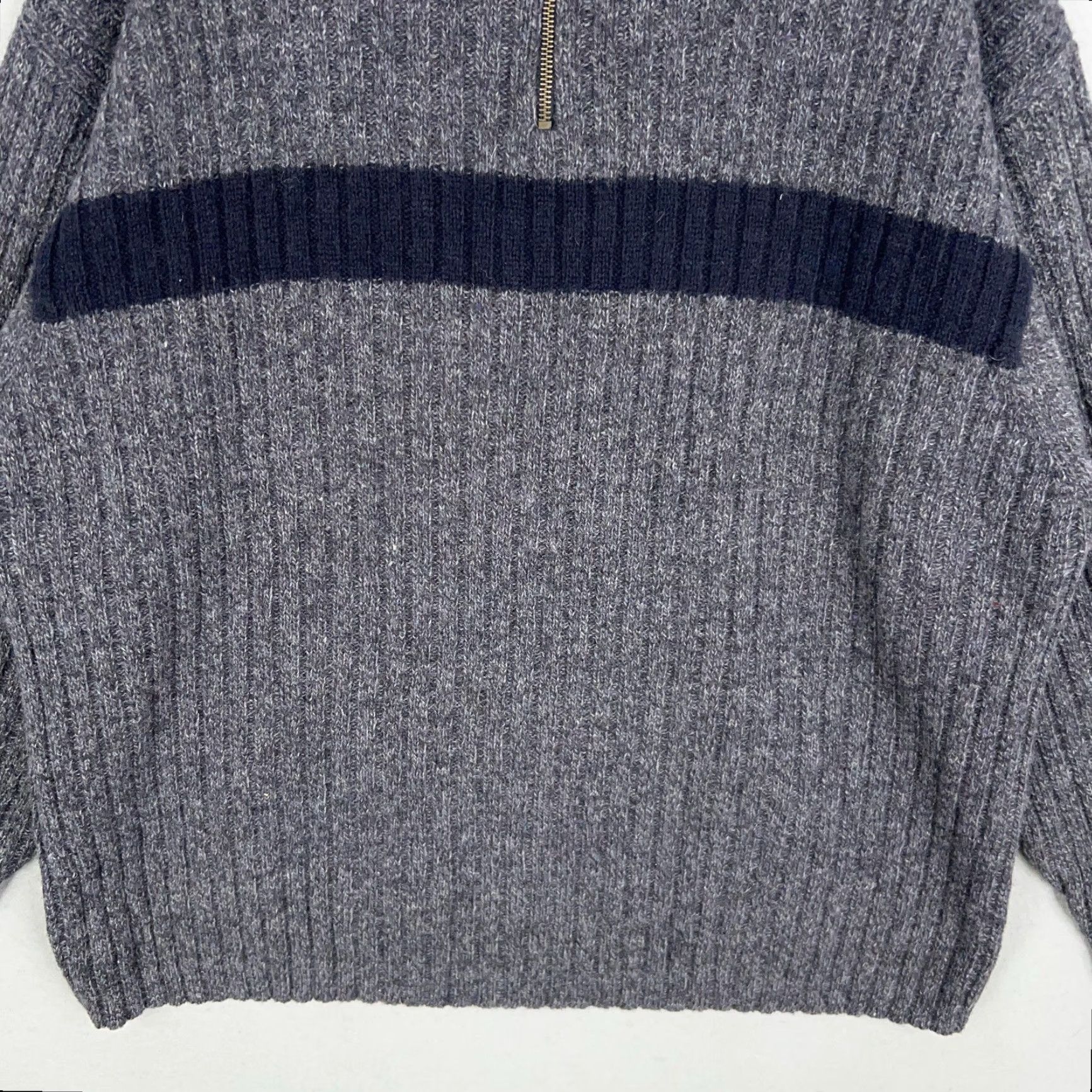 American Eagle Outfitters VINTAGE American Eagle Outfitters Sweater Mens XL Gray Ribbed 100% Wool Size US XL / EU 56 / 4 - 3 Thumbnail