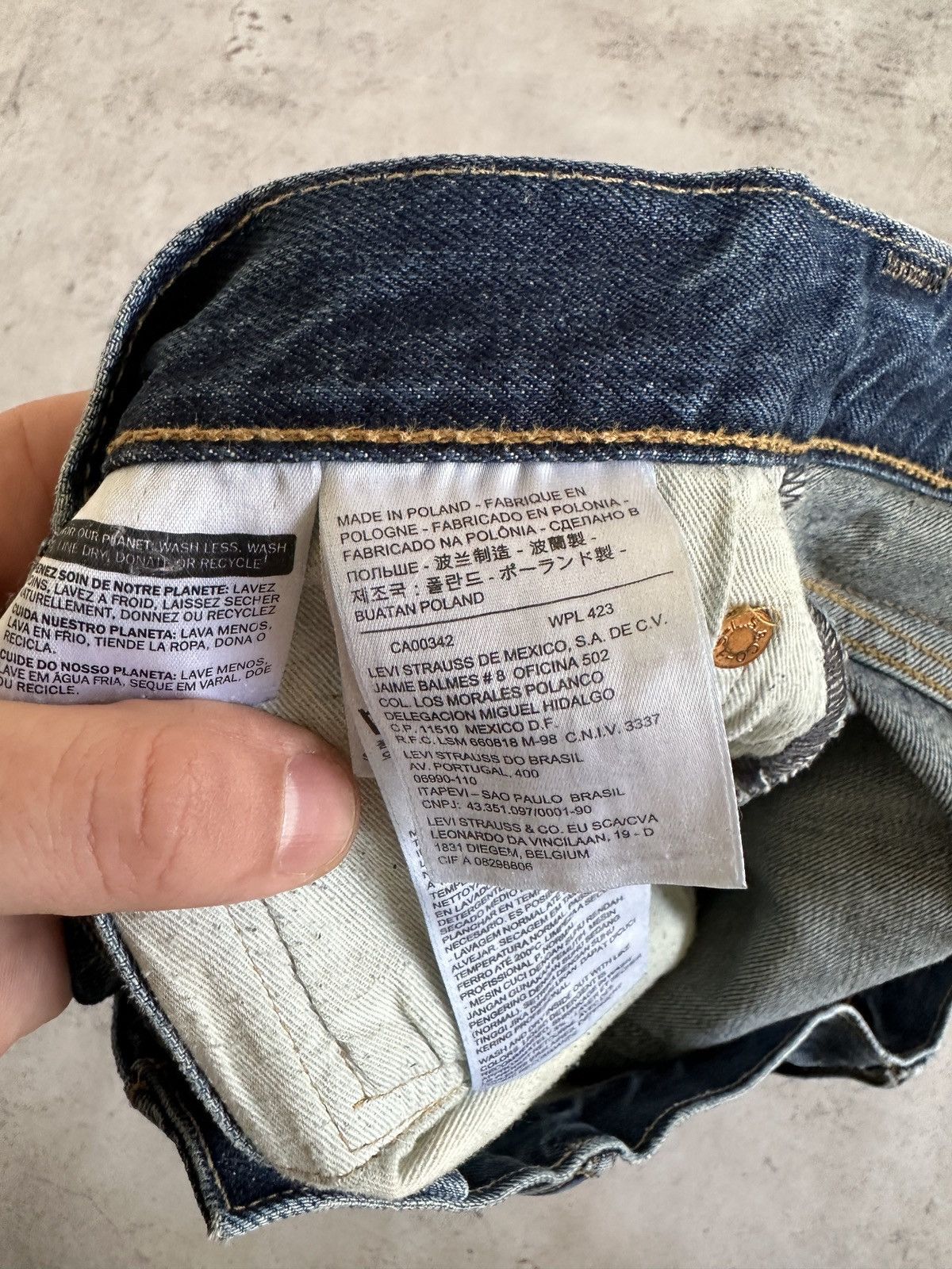 Levi's Levis 501 Blue Denim Jeans Size 36/30 Size US 36 / EU 52 - 6 Thumbnail