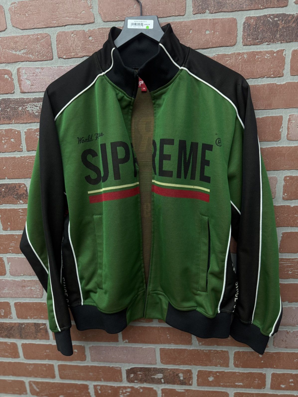 Supreme Supreme World Famous Jacquard Green Jacket Size M Size US M / EU 48-50 / 2 - 2 Thumbnail