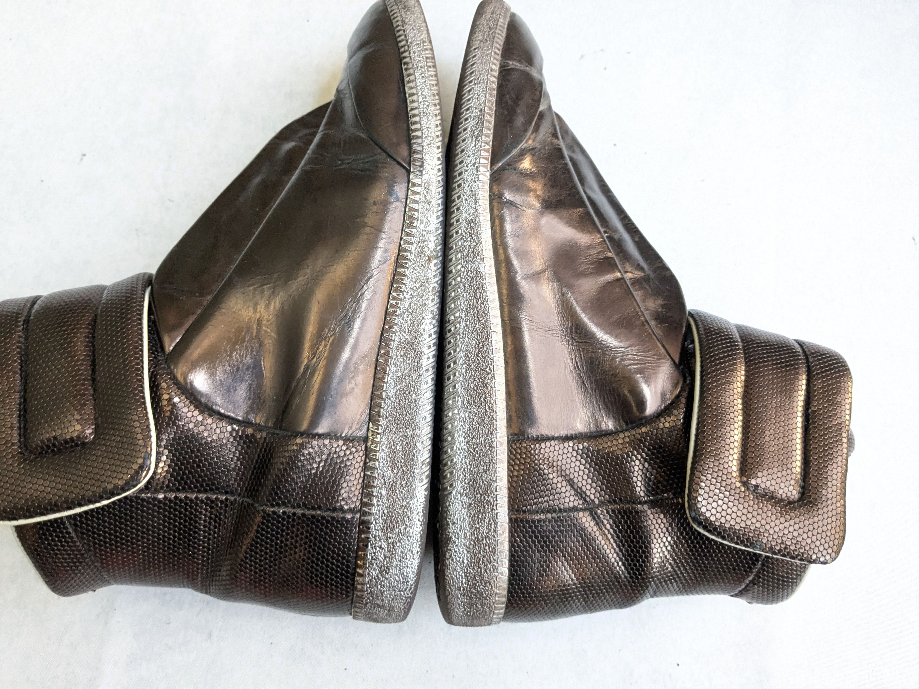 Maison Margiela Maison Margiela Future Brown High Tops 11 44 Leather Size US 11 / EU 44 - 14 Thumbnail