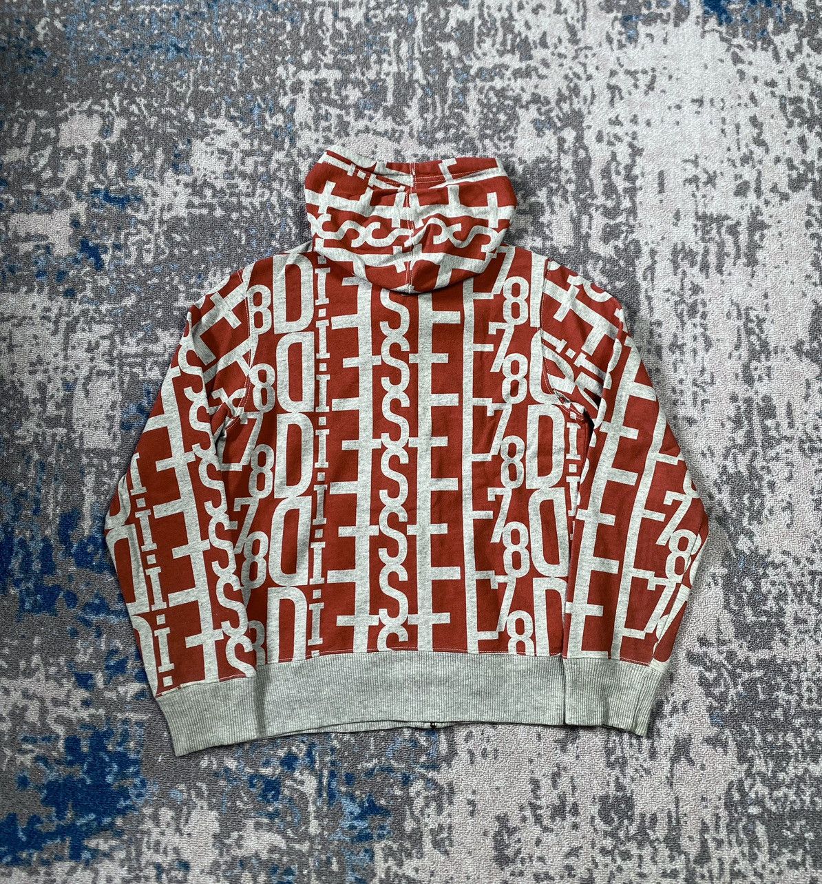 Diesel Y2K Diesel Zip Hoodie Size L / US 10 / IT 46 - 2 Thumbnail