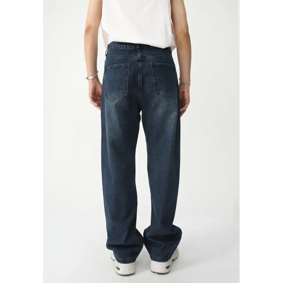 Japanese Brand Retro loose high street straight leg jeans Size US 32 / EU 48 - 3 Thumbnail