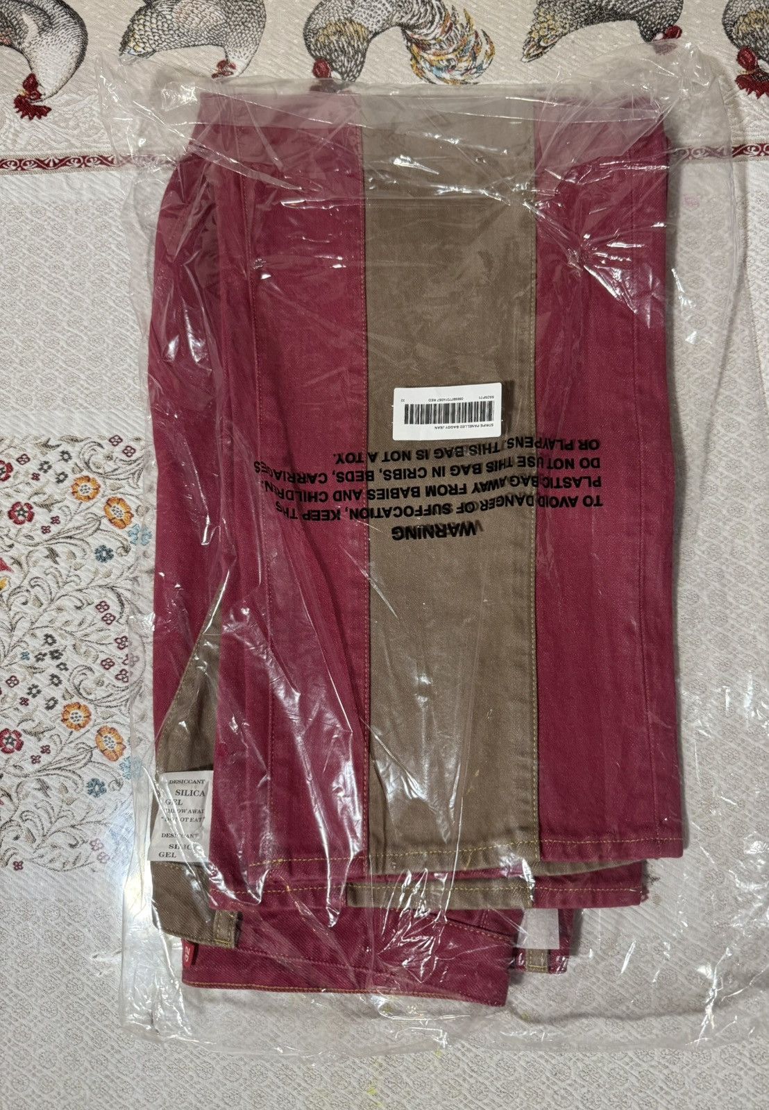 Supreme Supreme PANELED STRIPE BAGGY JEAN In Red Size 32 Denim Jeans Size US 32 / EU 48 - 5 Thumbnail