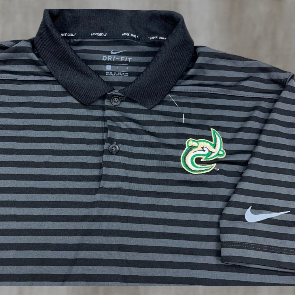 Nike VINTAGE West Virginia Miners Polo Shirt Men Large Black Gray Nike Dri-Fit Performance Size US L / EU 52-54 / 3 - 1 Thumbnail