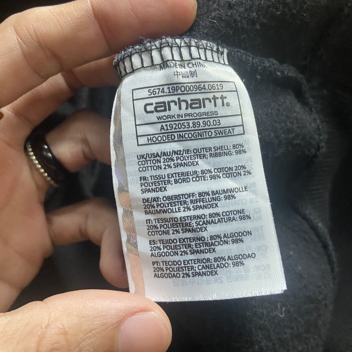 Carhartt Faded Carhartt Hooded Incognito Sweat Size US M / EU 48-50 / 2 - 8 Thumbnail