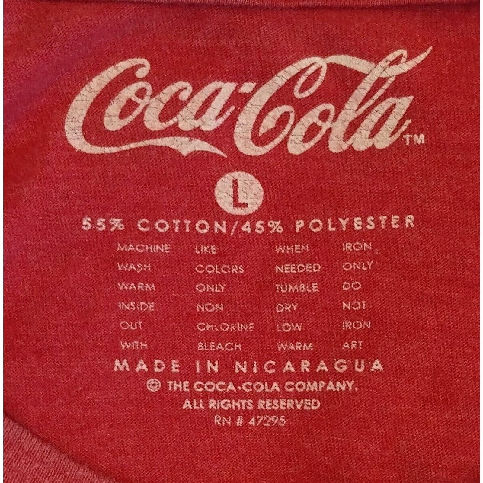 Coca Cola "Enjoy Coke" Coca-Cola Vintage Distressed Look Men’s Tee Lrg Size US L / EU 52-54 / 3 - 3 Thumbnail