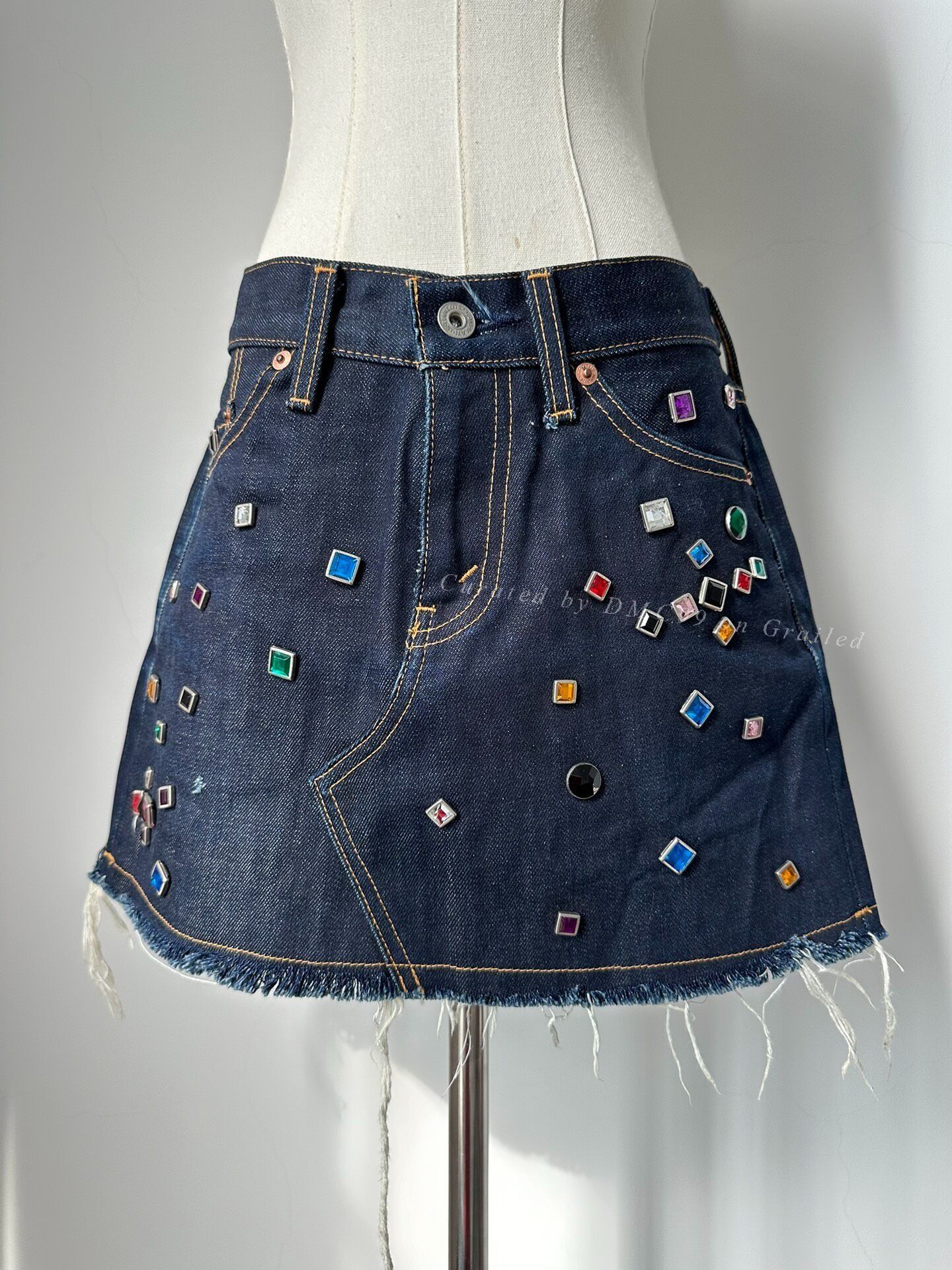 Junya Watanabe Junya Watanabe 2002 Denim Mini Skirt Size 36" / US 14 / IT 50 - 1 Thumbnail