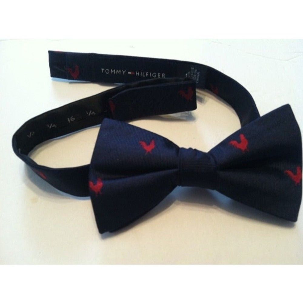 Tommy Hilfiger TOMMY HILFIGER MEN'S NEW 100%SILK BOW TIE Size ONE SIZE - 3 Thumbnail