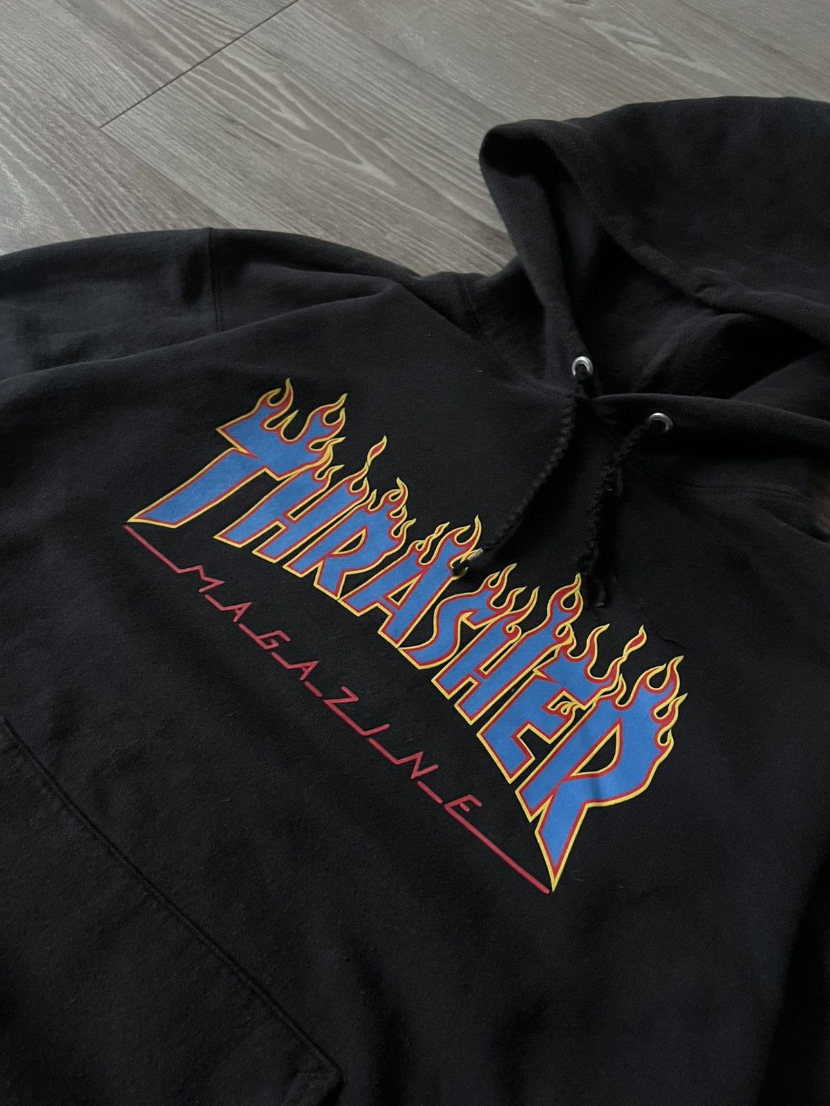Hanes × Thrasher × Vintage ‼️Archival Trasher x Hanes Cotton Big Logo Skate Style Hoodie Size US S / EU 44-46 / 1 - 9 Thumbnail