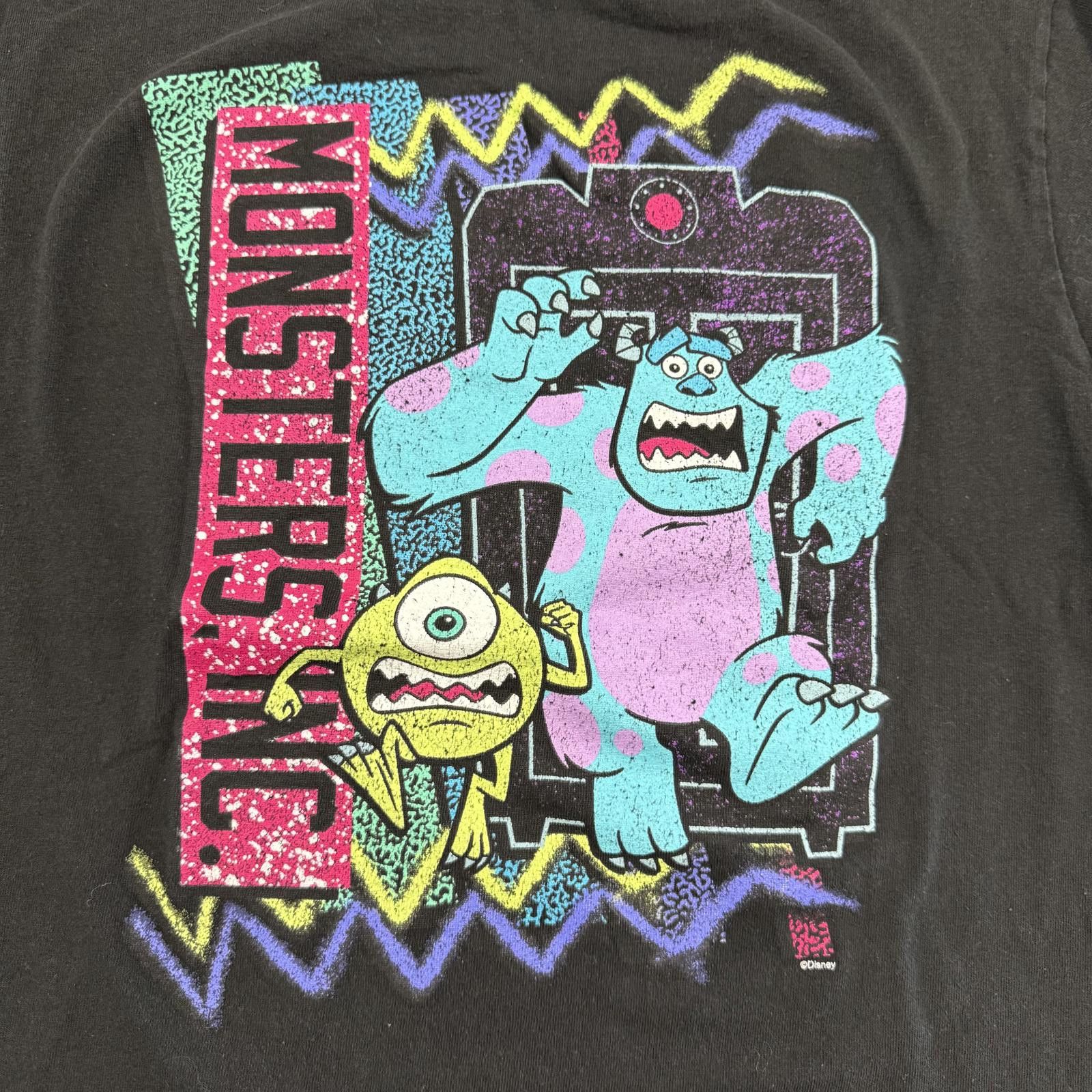 Disney Vtg Y2K Disney Pixar Monsters Inc T-Shirt Black - L Size US L / EU 52-54 / 3 - 2 Thumbnail