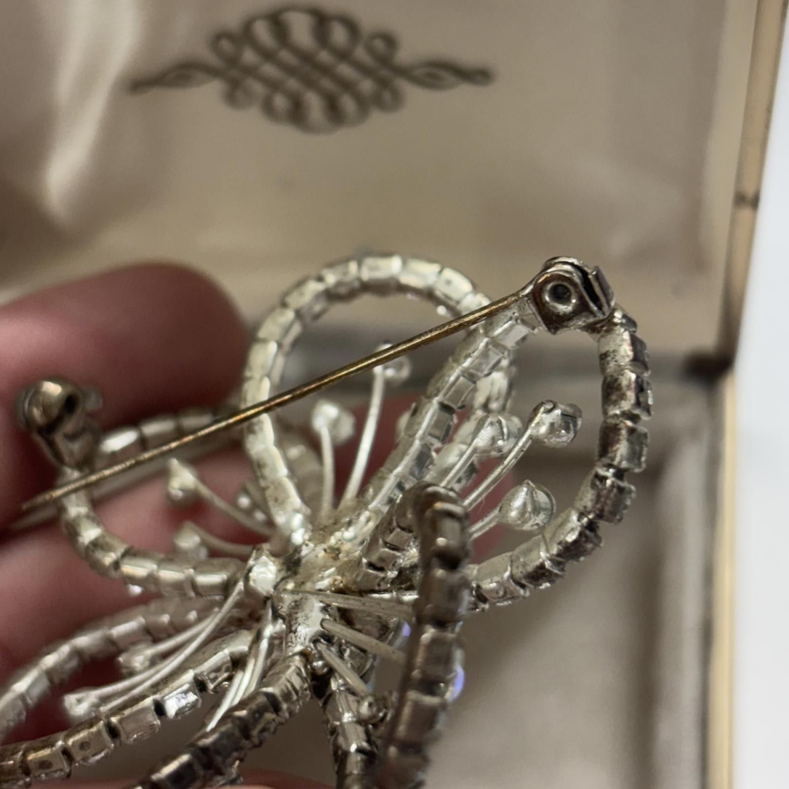 Other Vtg 60s Aurora Borealis rhinestone flower brooch Size ONE SIZE - 4 Thumbnail