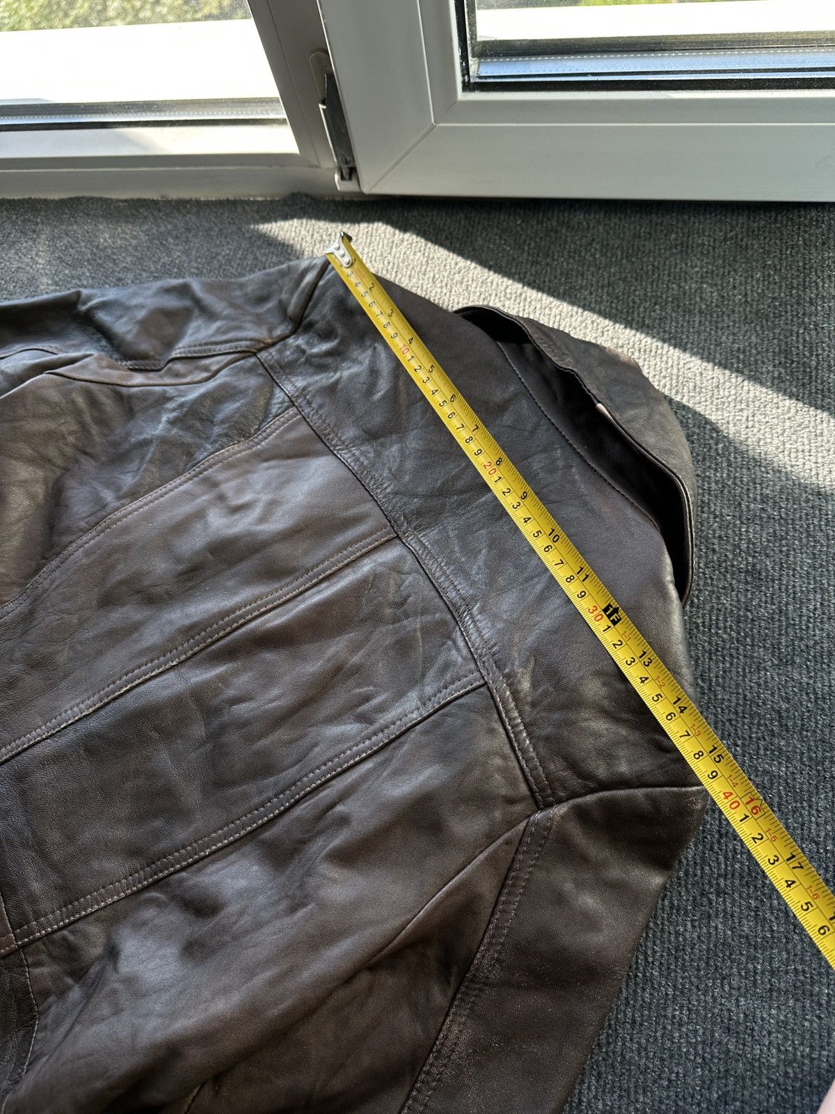 Other LEATHER TRENCH COAT 🚨 DARK BROWN LUXURY WOMEN SIZE S BUTTON Size S / US 4 / IT 40 - 19 Thumbnail