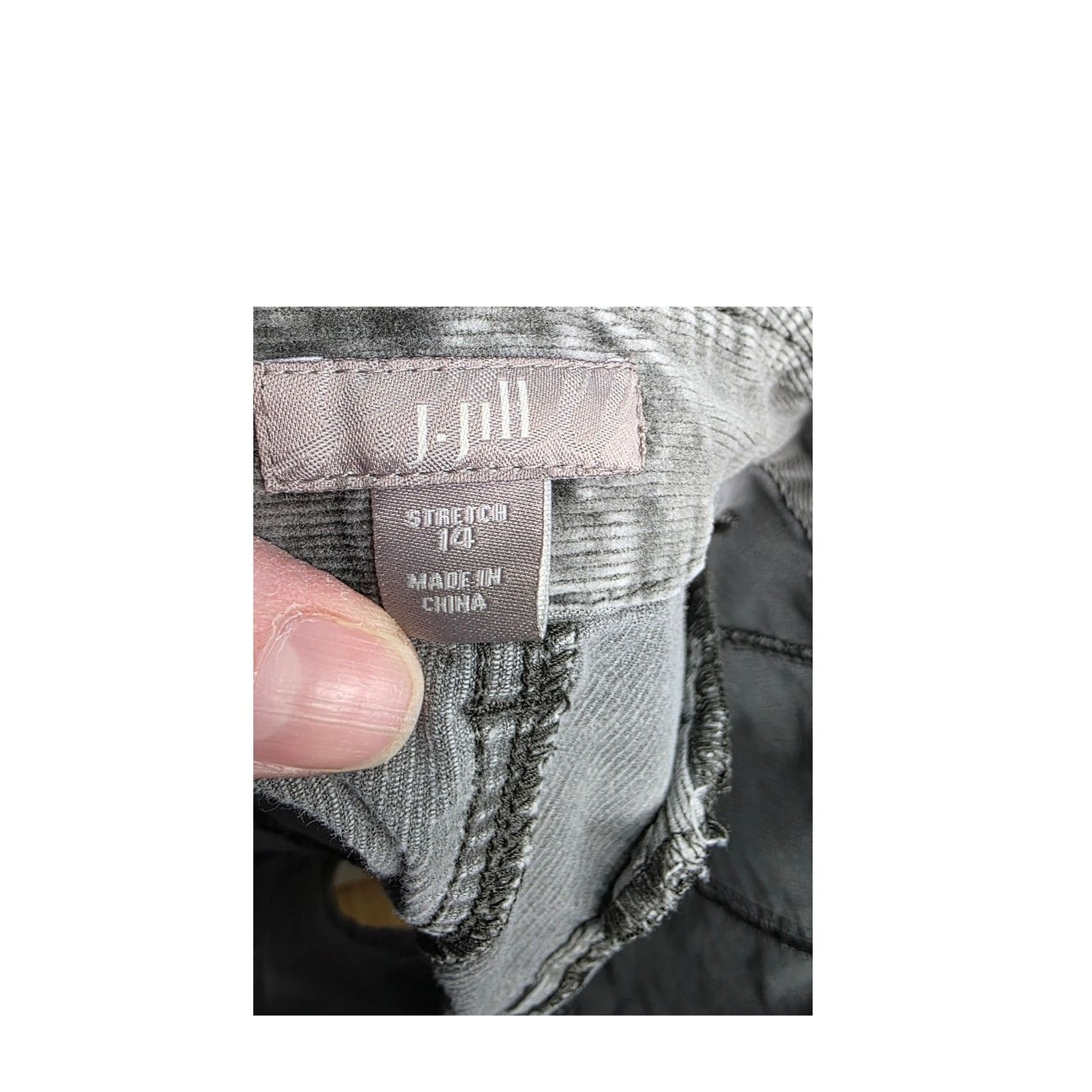 Other J Jill Gray Corduroy Utility Cargo Skirt Size 14 Gorpcore Size 37" - 7 Thumbnail