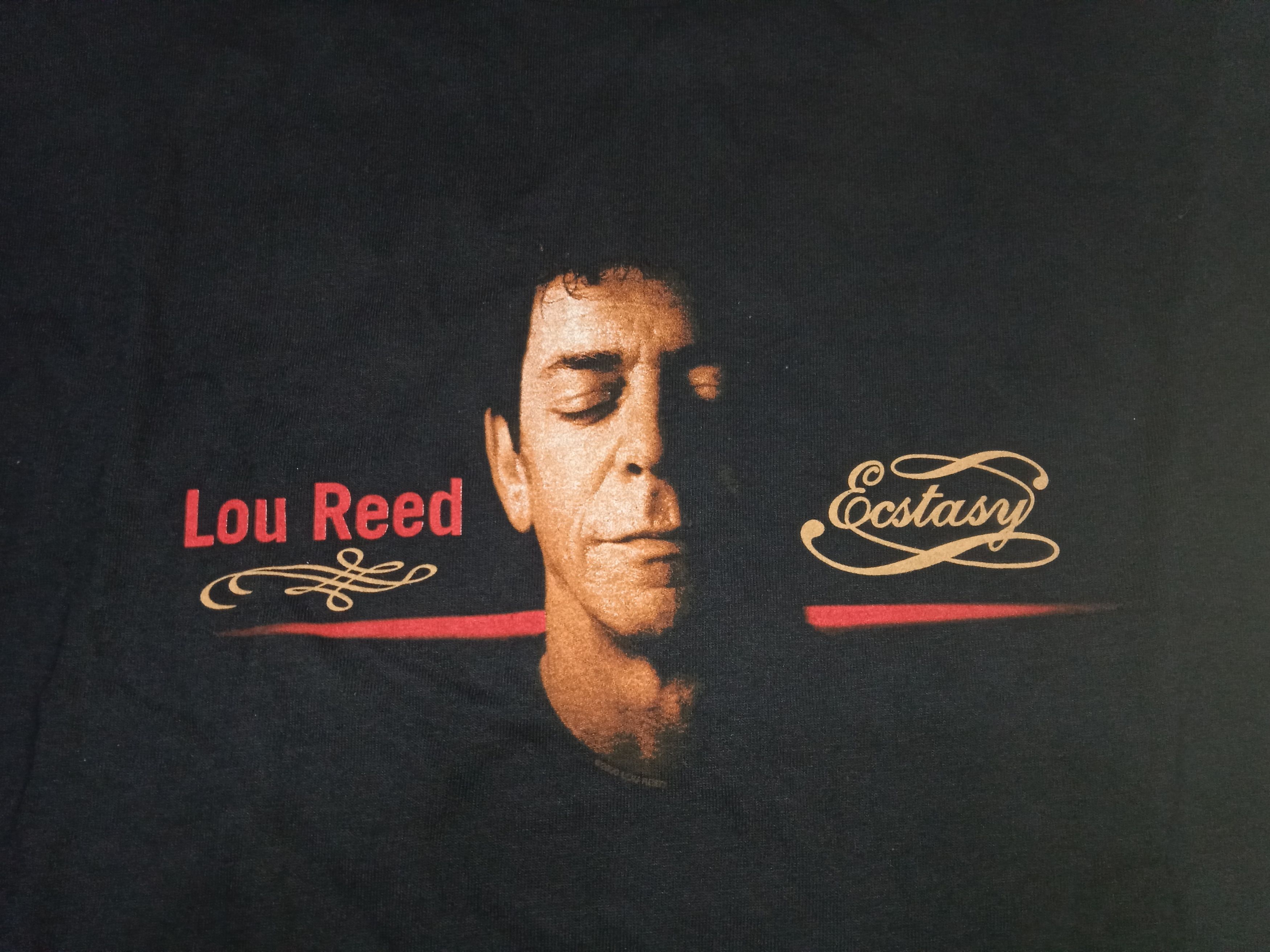 Vintage Vintage Lou Reed Ecstasy 2000 T Shirt Shoegaze Size US XL / EU 56 / 4 - 5 Thumbnail