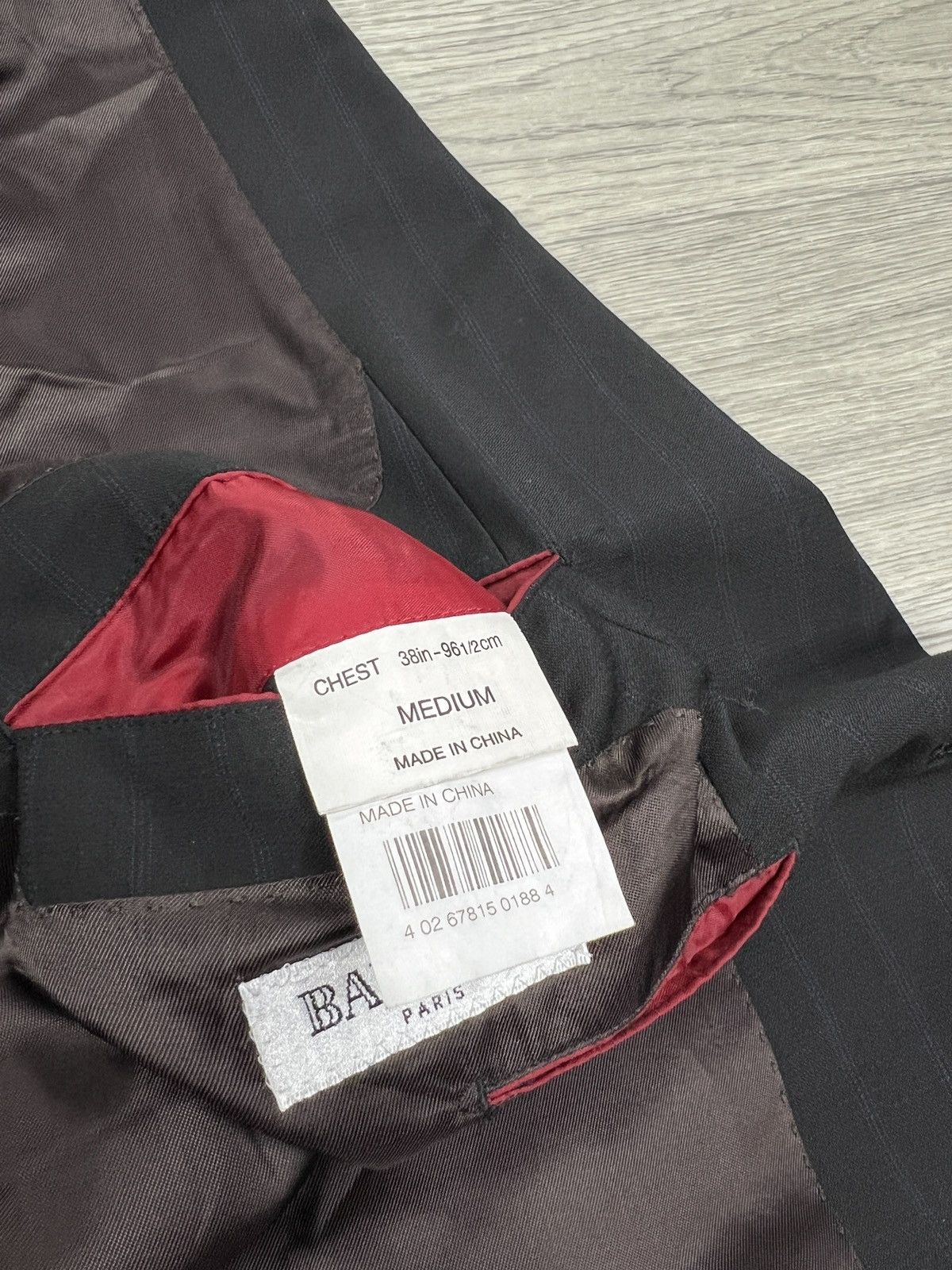 Balmain Vintage Balmain Paris Striped Men suit, Blazer and Pants szM Size 42R - 12 Thumbnail