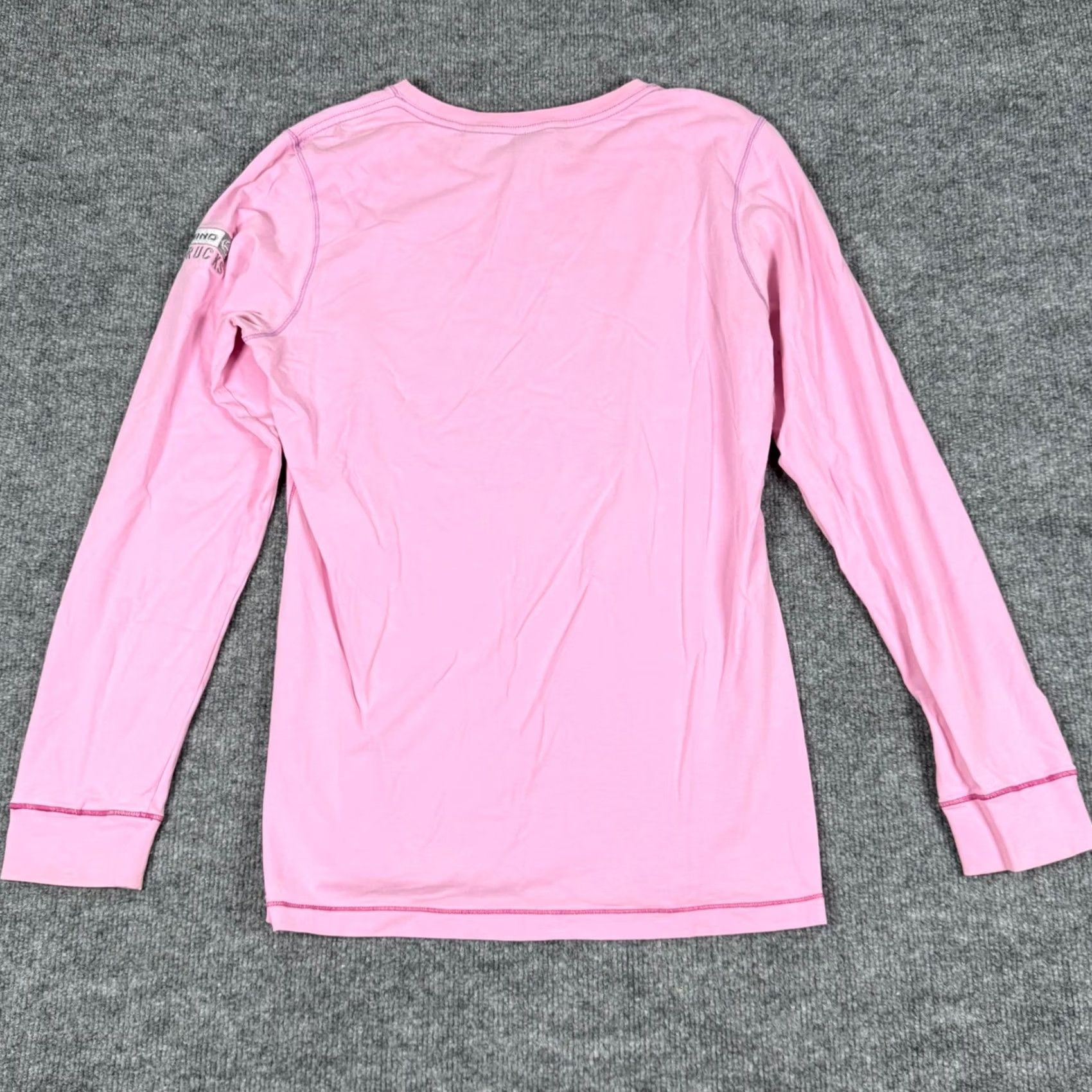 Vintage Northend Sport Ladies Pink Long Sleeve Shirt Hino Trucks Embroidered Crew Neck Cotton Blend Shirt Womens Medium Size M / US 6-8 / IT 42-44 - 3 Thumbnail