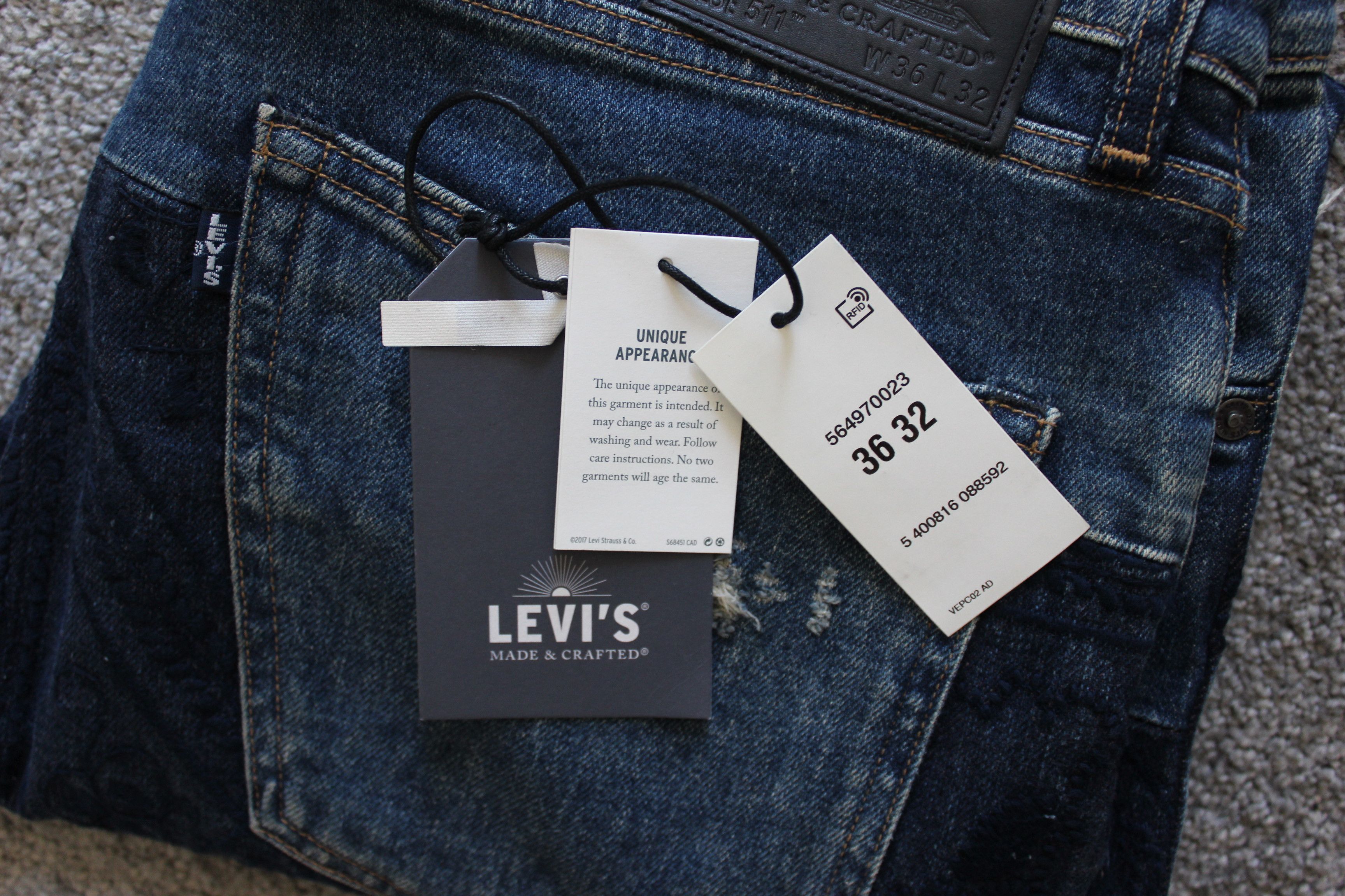 Levi's Made & Crafted Levi's Made &Crafted 511 Slim fit Selvedge Denim 36/32 Size US 36 / EU 52 - 10 Thumbnail