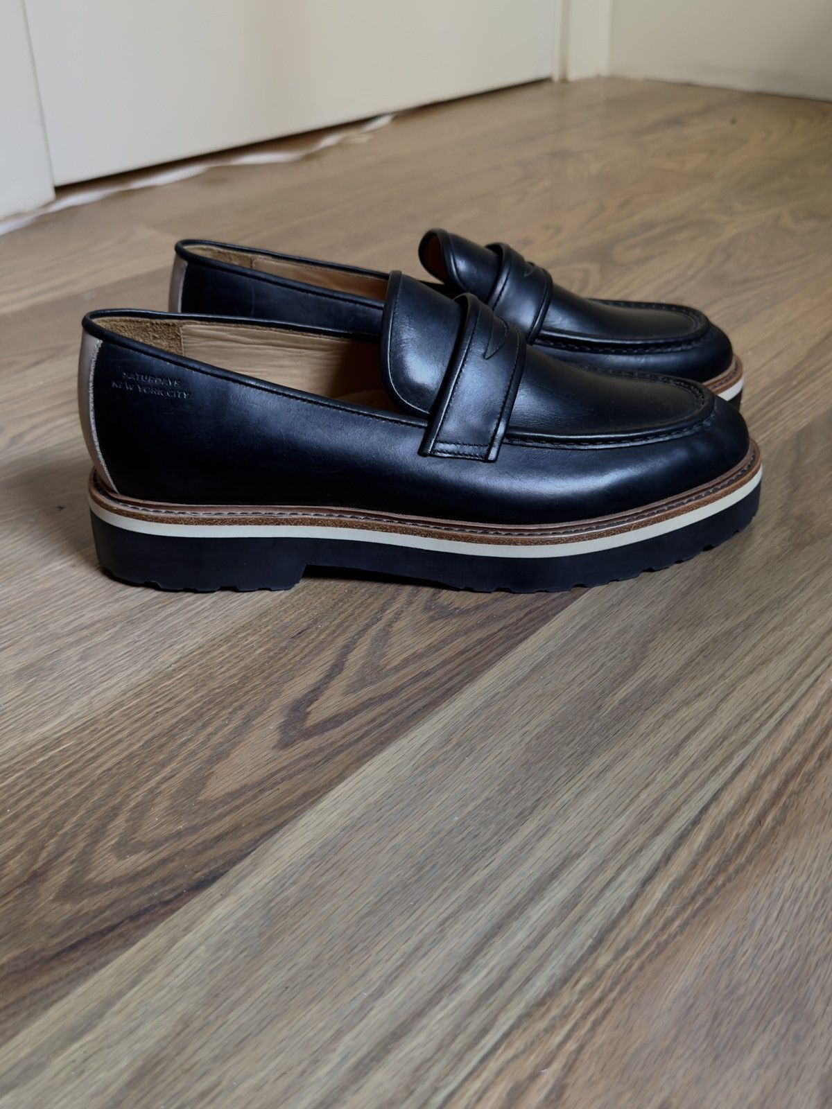 Saturdays NYC SATURDAYS NYC Black Idris Loafers Size US 11 / EU 44 - 3 Thumbnail