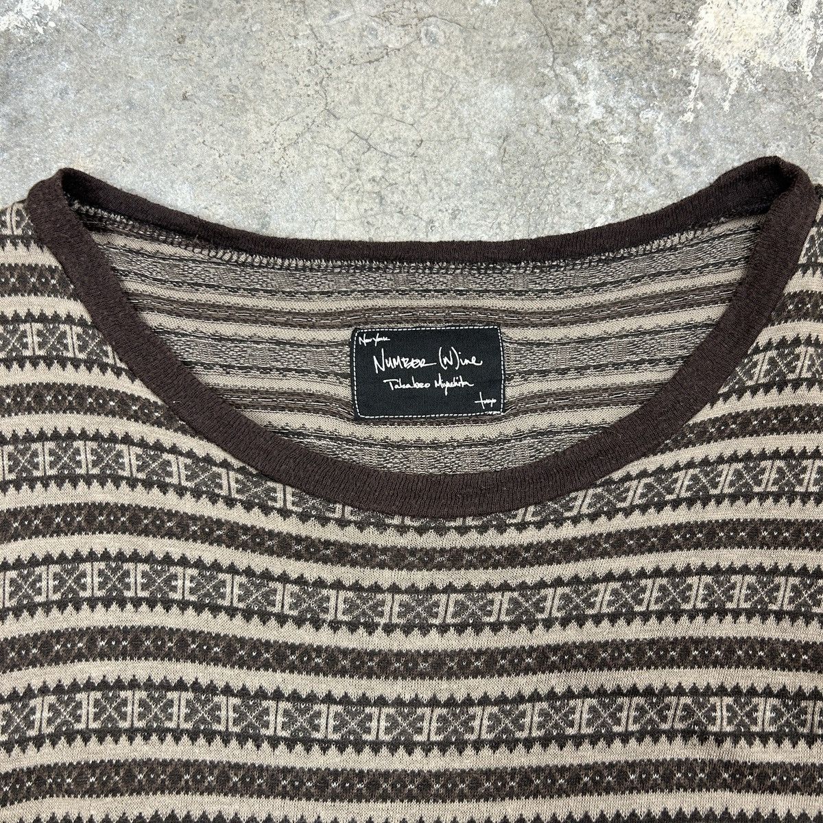 Japanese Brand × Number (N)ine 1990s Number (N)ine - Brown Top Size US M / EU 48-50 / 2 - 3 Thumbnail