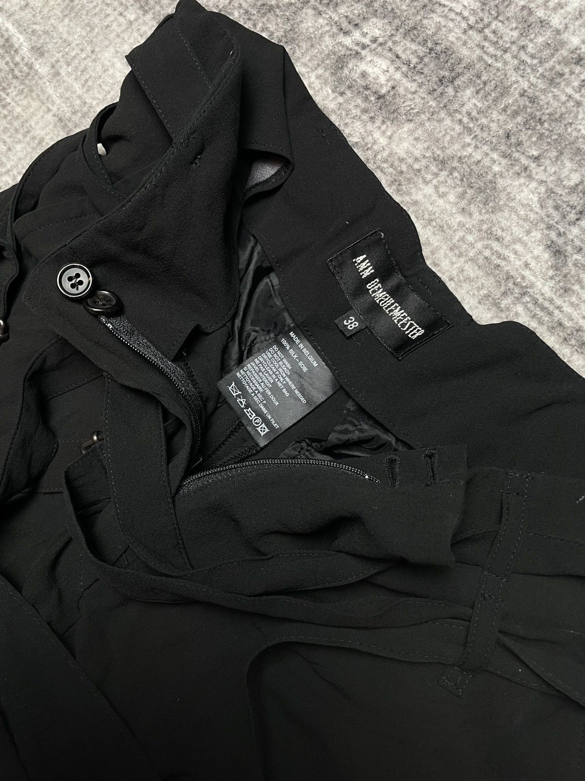 Ann Demeulemeester Ann Demeulemeester Silk Bondage Cargo Pants Size US 30 / EU 46 - 10 Thumbnail