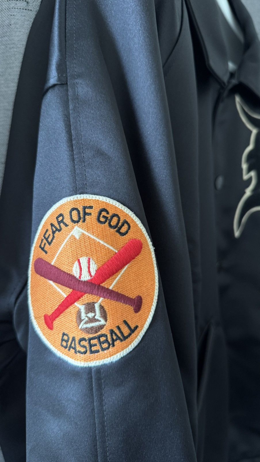 Fear of God Fear of God 5th Fifth Satin Manuel Baseball Coaches Jacket Size US M / EU 48-50 / 2 - 4 Thumbnail