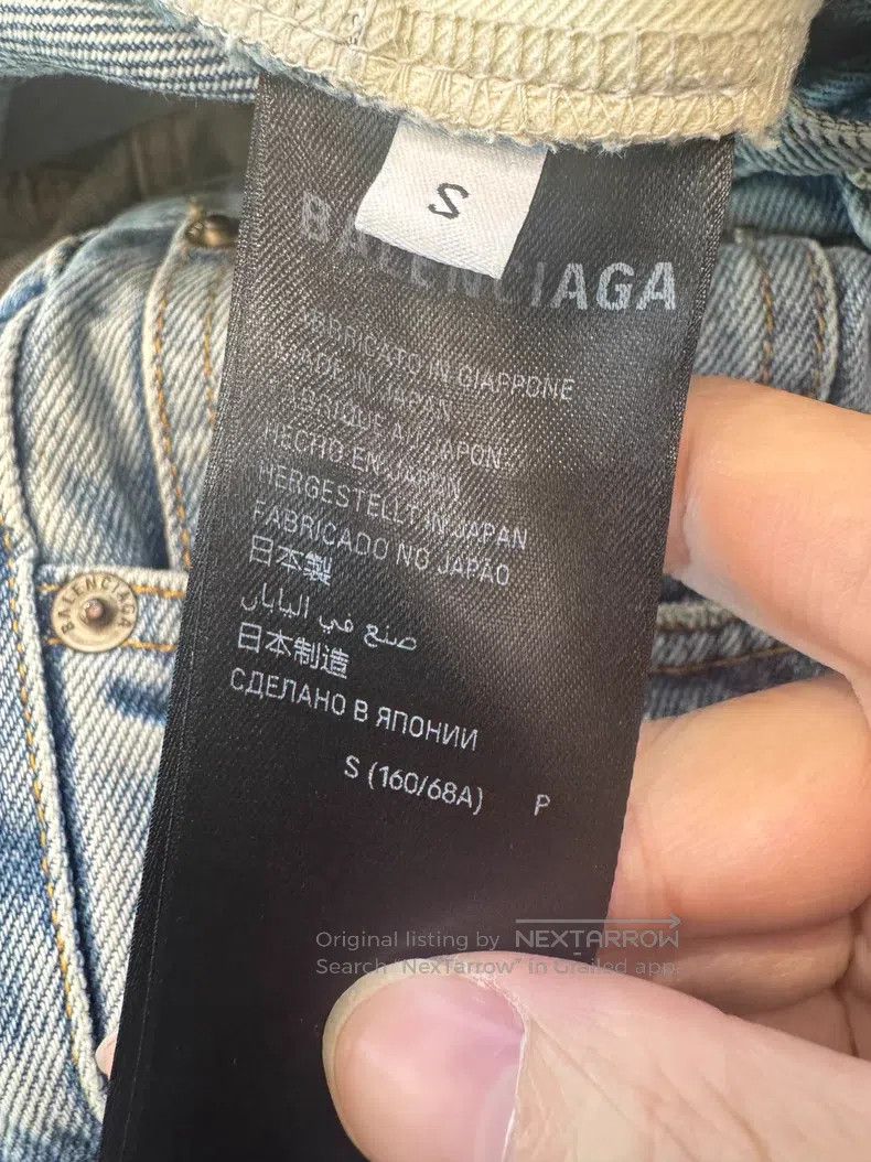 Balenciaga Balenciaga size S Ice Blue Washed Mid-Waist Denim Pants Size US 27 - 5 Thumbnail