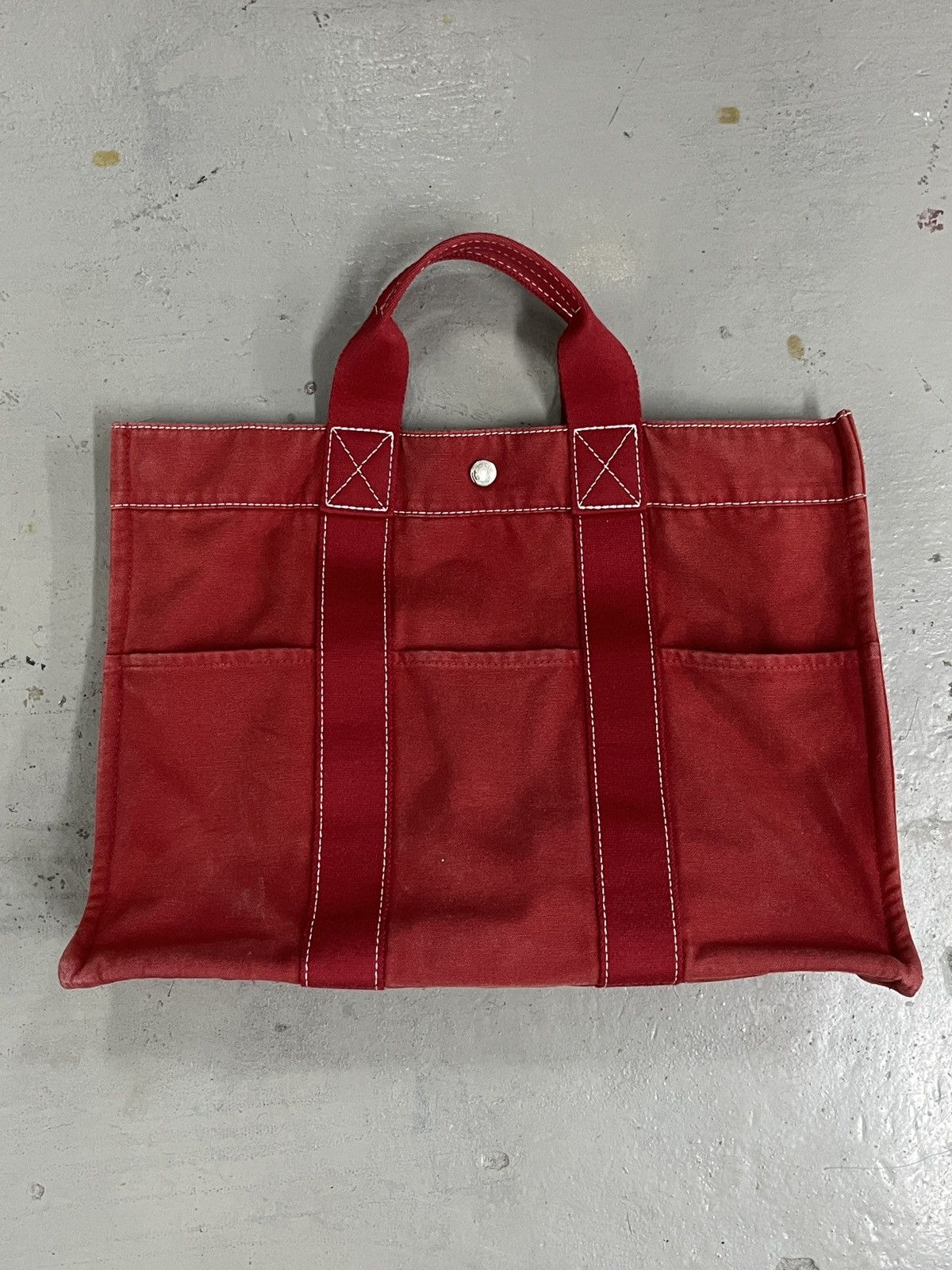 Hermes Hermès Red Fourre Tout MM Tote Bag Size ONE SIZE - 13 Thumbnail