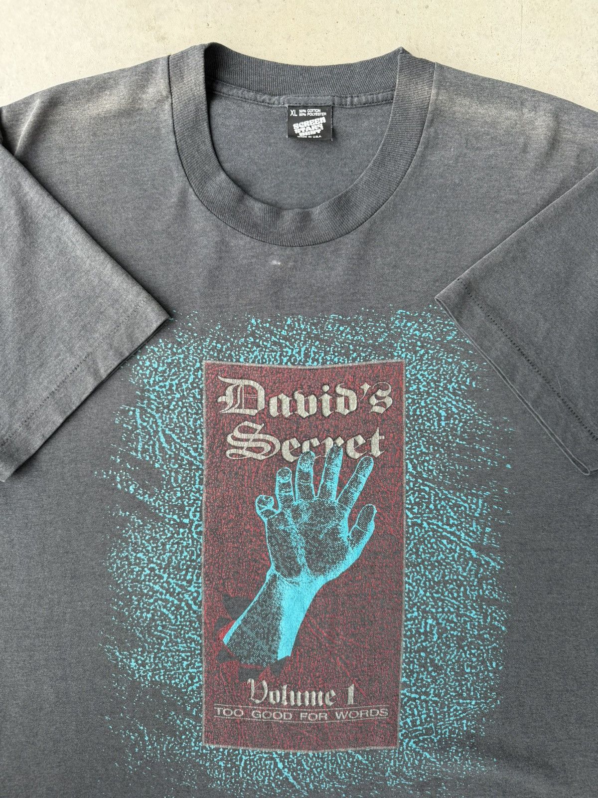 Vintage Vintage 1990s Davids Secret “ Too Good for Words “ Jesus Tee Size US XL / EU 56 / 4 - 2 Thumbnail