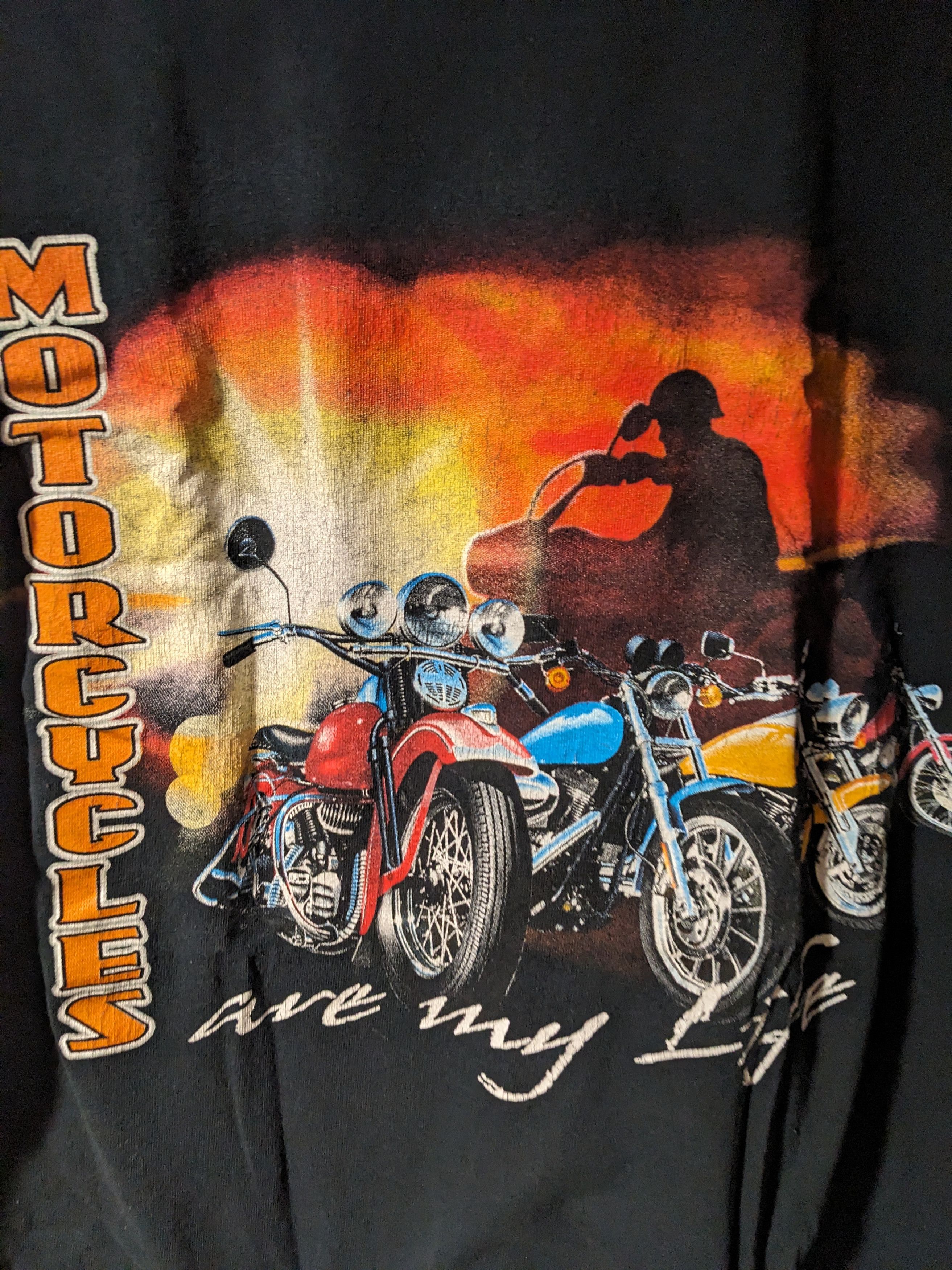 Harley Davidson × Vintage Vintage 90s Motorcycles Are my Life Harley Davidson T-Shirt Size US M / EU 48-50 / 2 - 2 Thumbnail