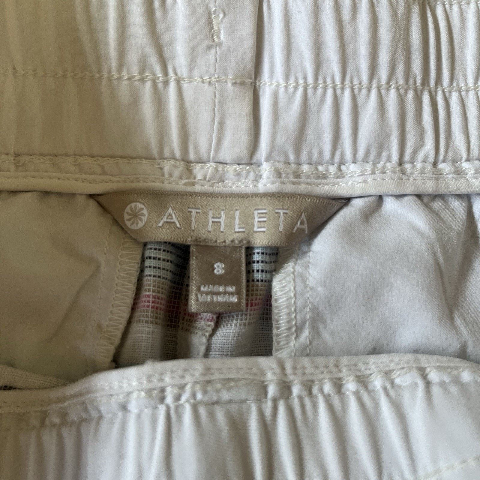Athleta Athleta Cabo Beachside Shorts Women 8 Linen White Striped Size 30" / US 8 / IT 44 - 5 Thumbnail
