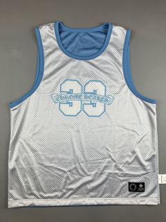 Chrome Hearts Reversible Mesh Basketball Jersey Blue/White