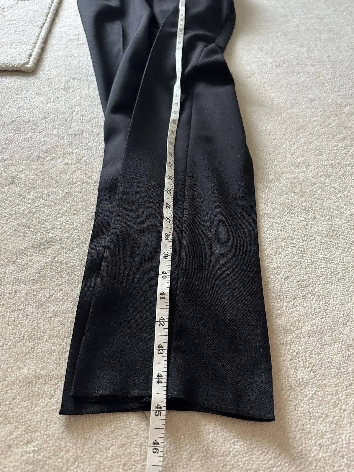 Saint Laurent Paris Saint Laurent Gabardine Black Slim Suit 48 NWT Size 48R - 11 Thumbnail