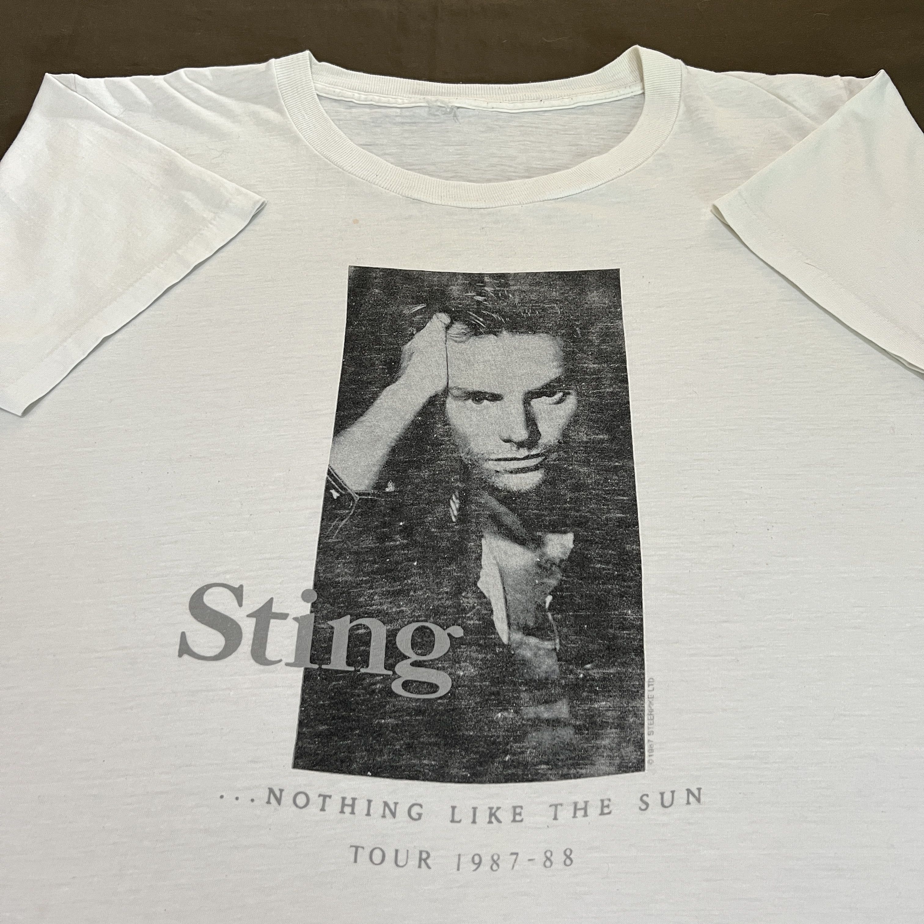 Vintage 80s 1987 Sting (The Police) Tour Tee XL New wave