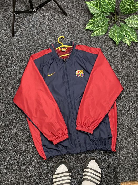 Nike Bomber Nike Barcelona FCB rare vintage Y2k Size XXL | Grailed