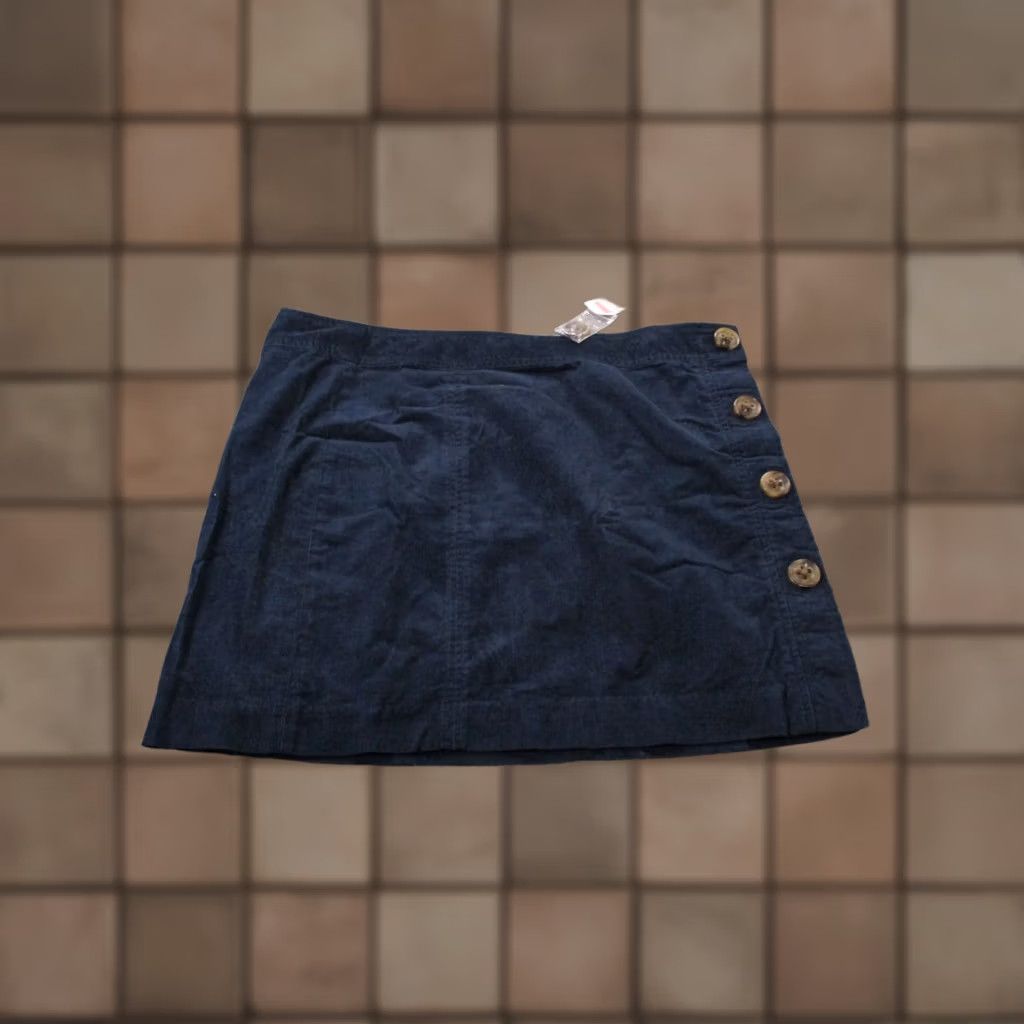 Vineyard Vines Vineyard Vines Skirt Womens 16 Blue Corduroy Wrap Button Preppy Casual Golf NEW Size 38" / US 16 / IT 52 - 1 Thumbnail