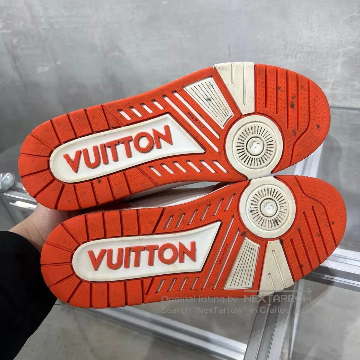 Louis Vuitton Orange Lowtop Sneakers Size 7. Size US 7 / EU 40 - 7 Thumbnail