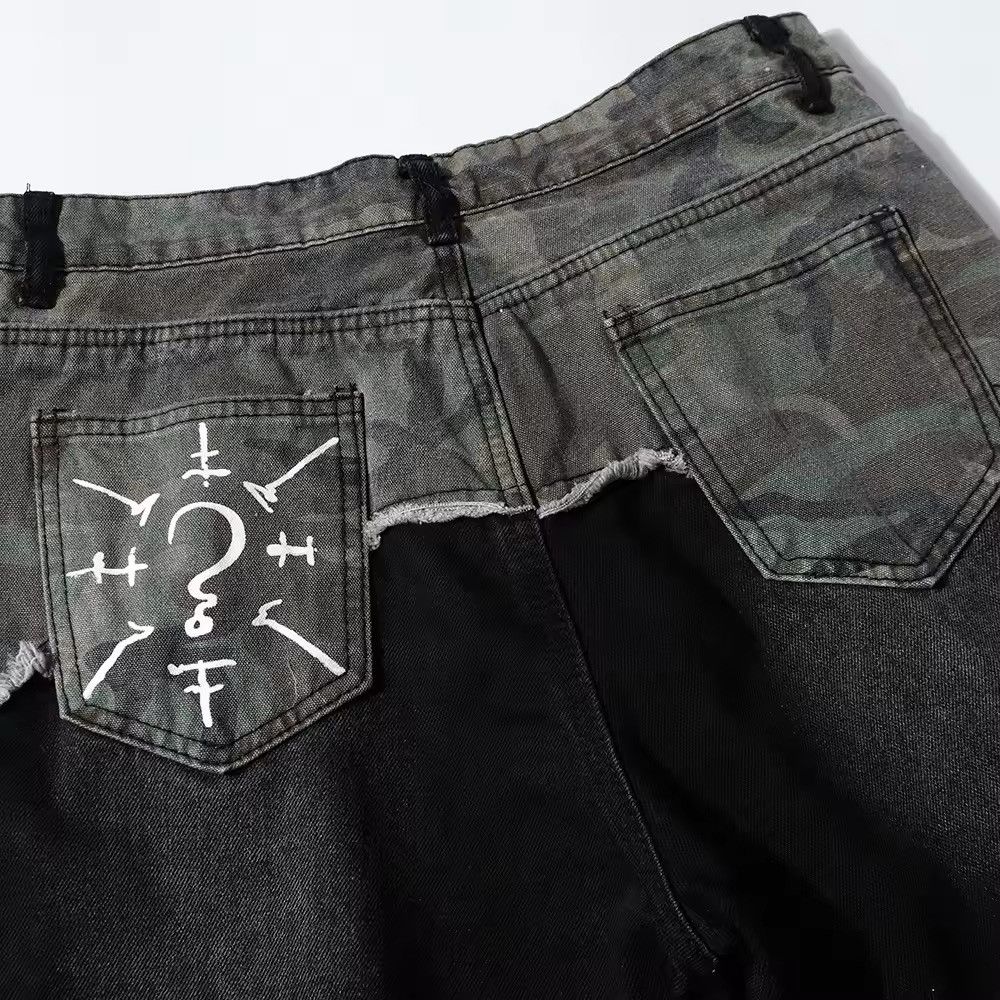 Jewelry Streetwear Patchwork Boot Cut Jeans Size US 36 / EU 52 - 7 Thumbnail